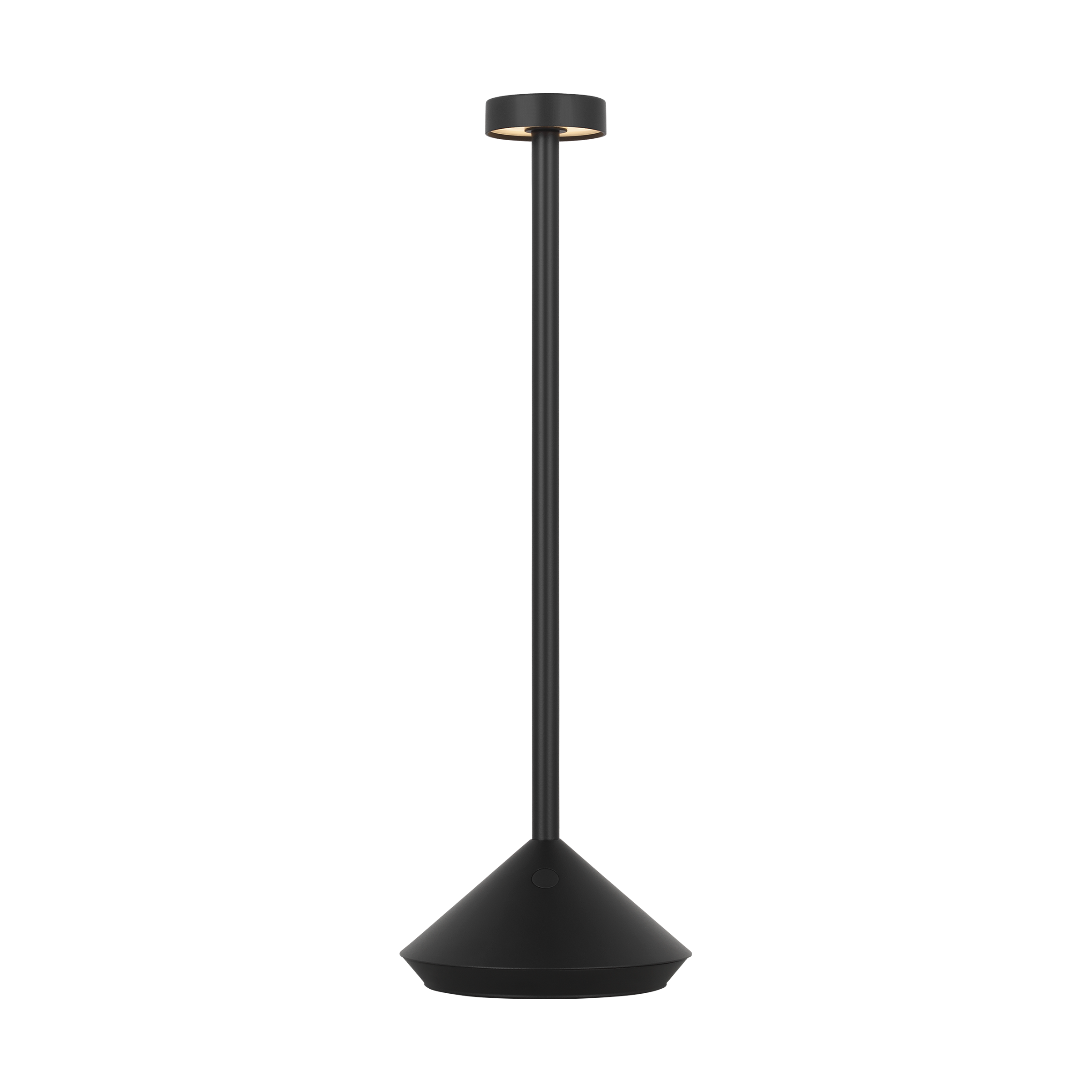Moneta Accent Rechargeable Table Lamp Black 2700K 90 CRI wall charger included
