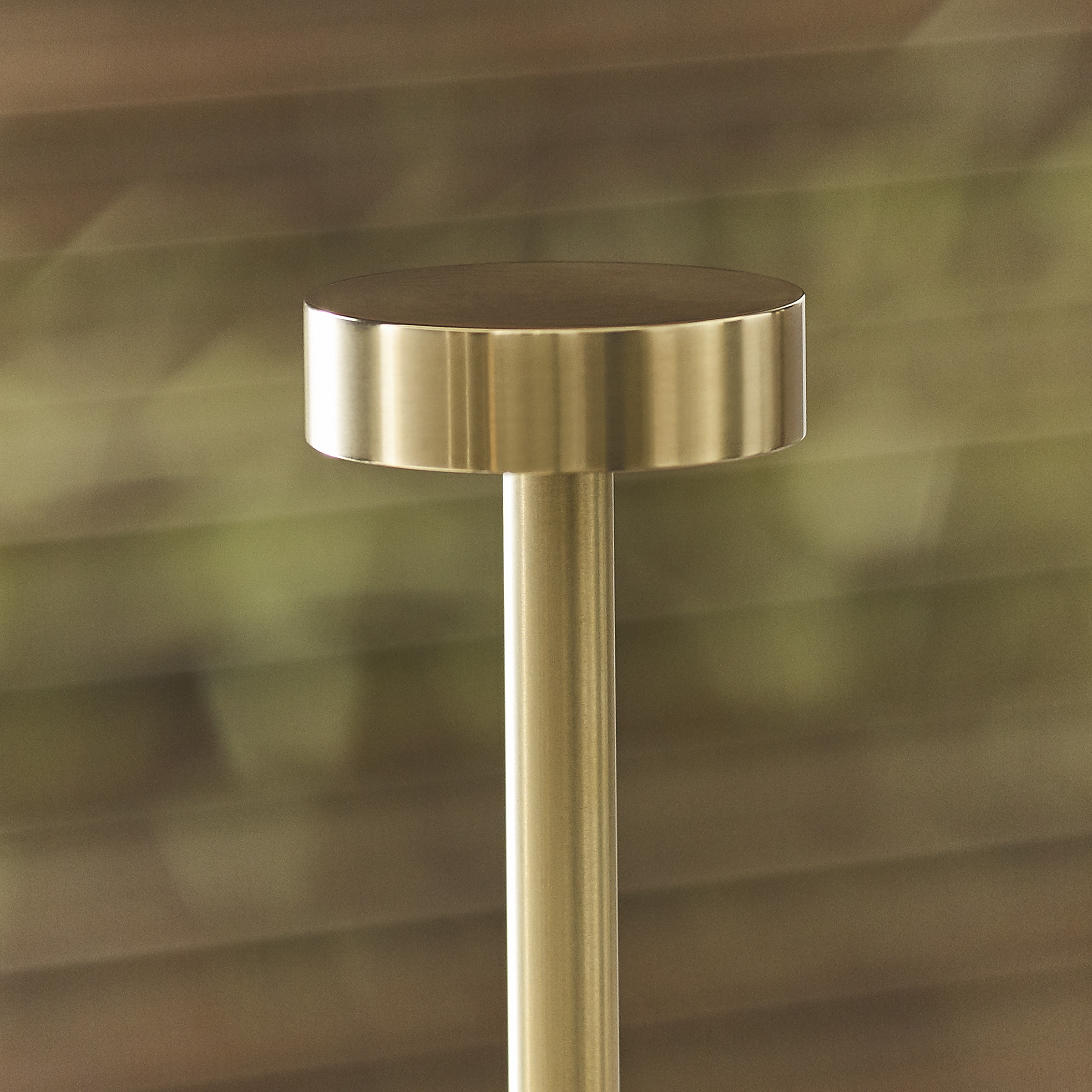 Moneta Accent Rechargeable Table Lamp Natural Brass 2700K 90 CRI wall charger included
