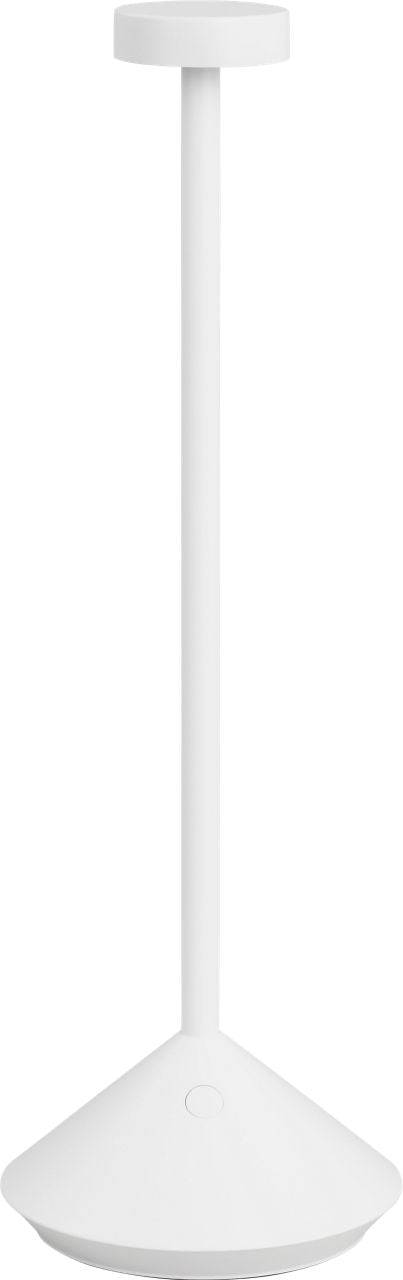 Moneta Accent Rechargeable Table Lamp matte White 2700K 90 CRI wall charger included