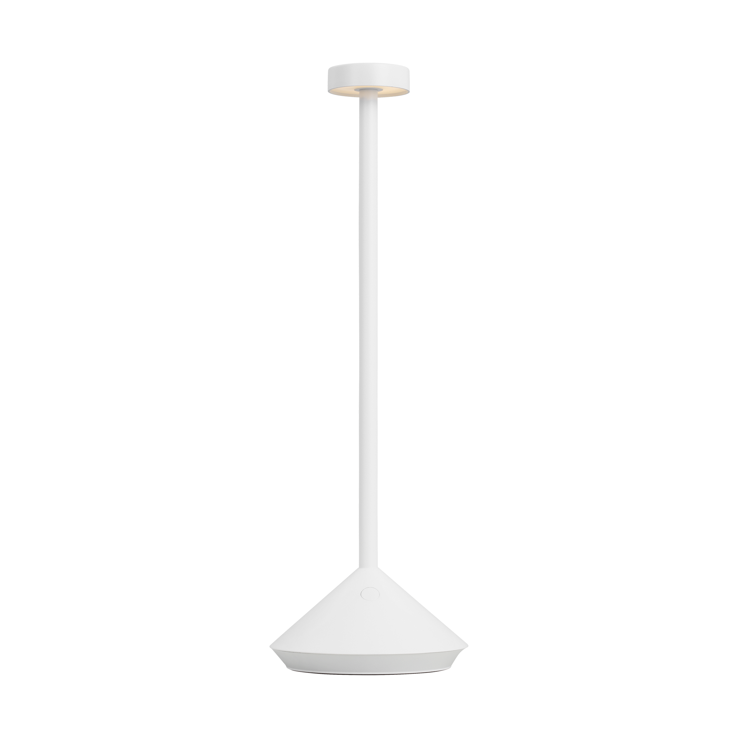 Moneta Accent Rechargeable Table Lamp matte White 2700K 90 CRI wall charger included