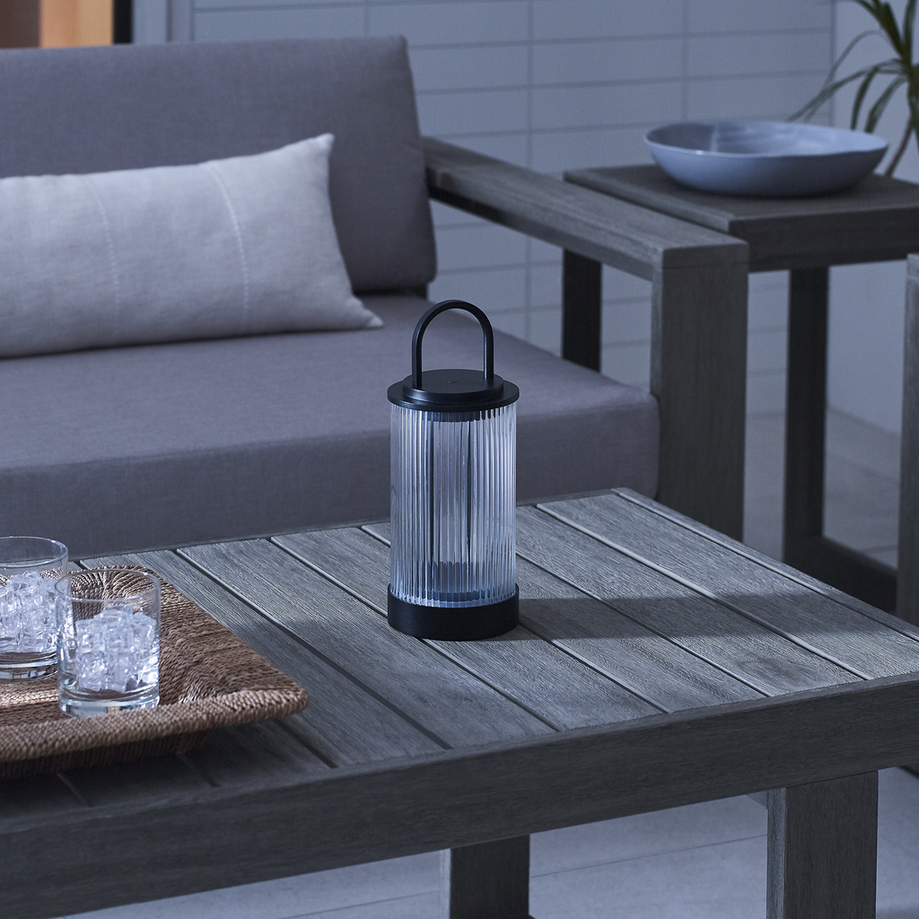 Tawa Accent Rechargeable Table Lamp Black 2700K 90 CRI wall charger included