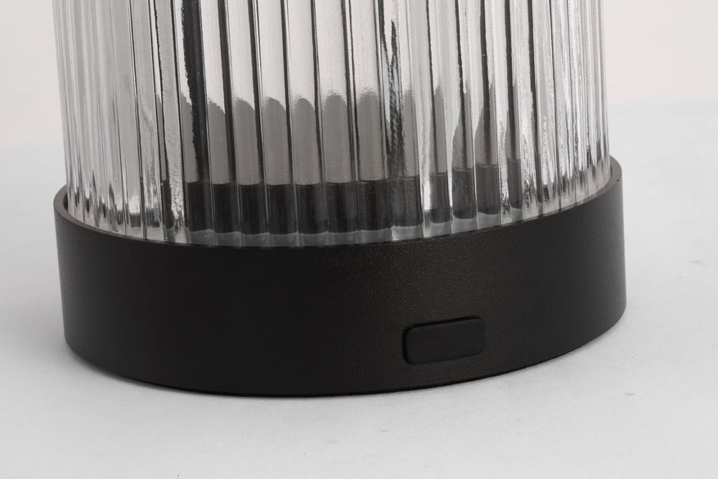 Tawa Accent Rechargeable Table Lamp Black 2700K 90 CRI wall charger included