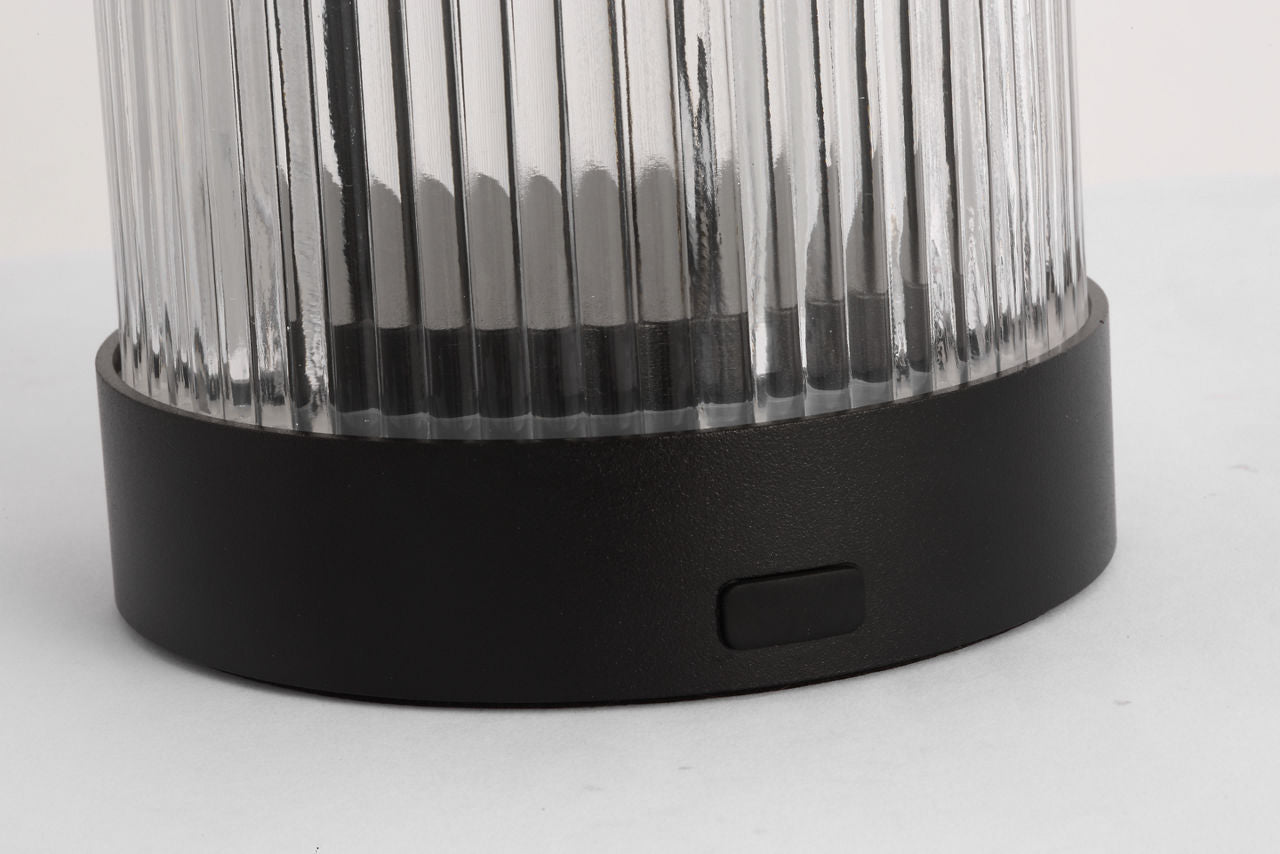 Tawa Accent Rechargeable Table Lamp Black 2700K 90 CRI wall charger included