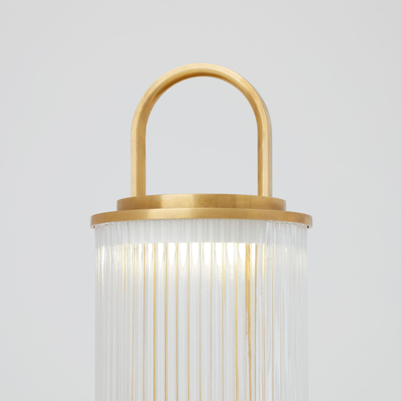 Tawa Accent Rechargeable Table Lamp Natural Brass 2700K 90 CRI wall charger included