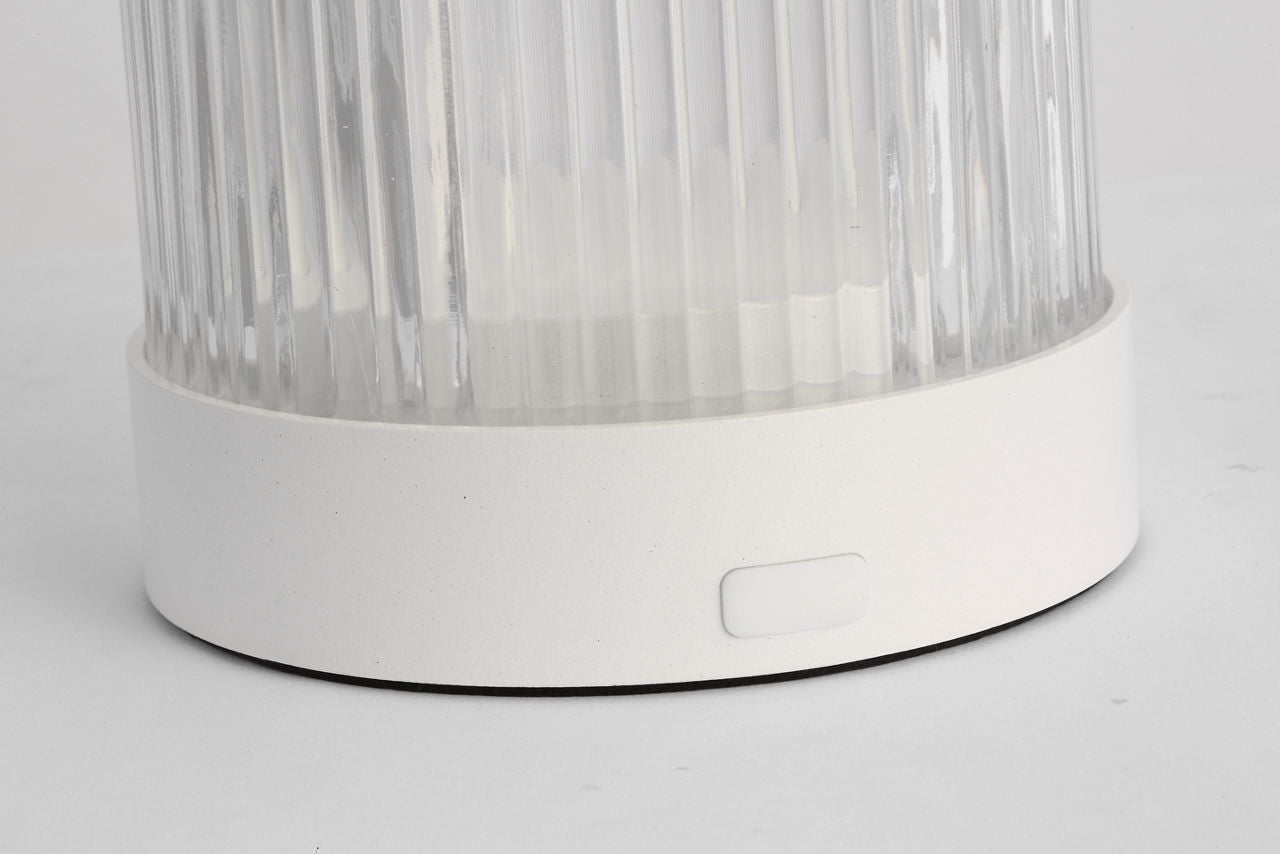 Tawa Accent Rechargeable Table Lamp matte White 2700K 90 CRI wall charger included