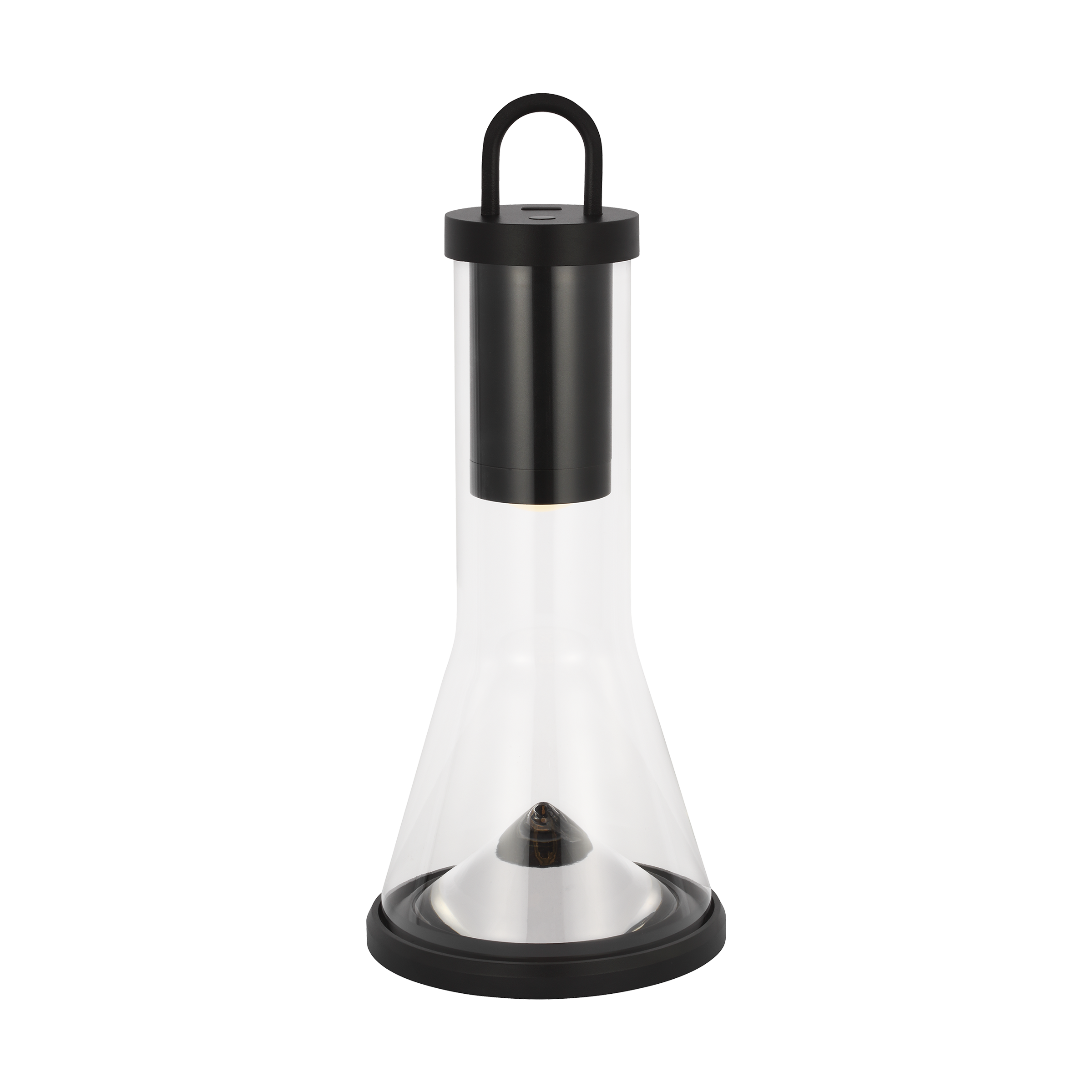 Kandella Accent Rechargeable Table Lamp Black 2700K 90 CRI wall charger included