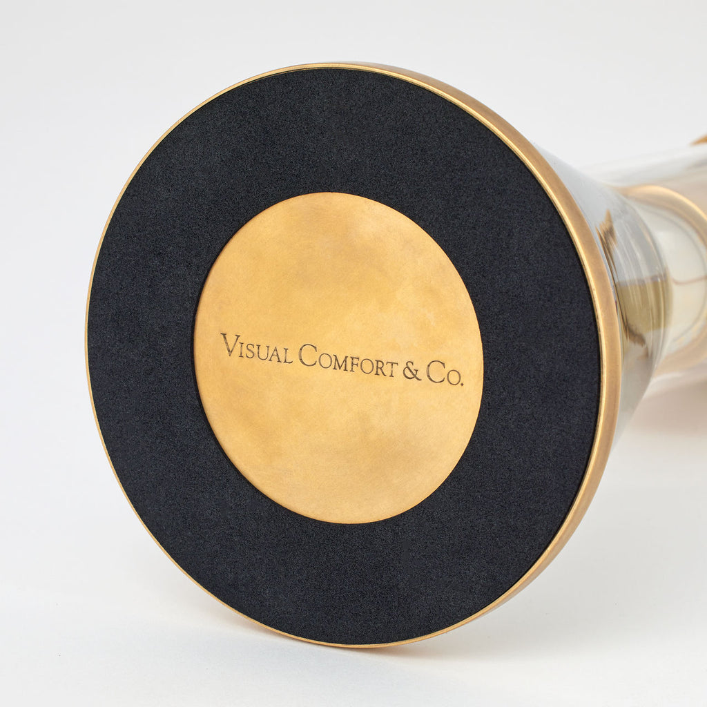 Kandella Accent Rechargeable Table Lamp Natural Brass 2700K 90 CRI wall charger included
