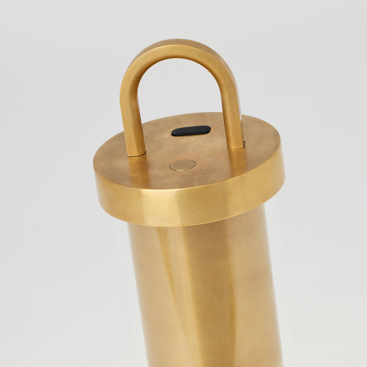 Kandella Accent Rechargeable Table Lamp Natural Brass 2700K 90 CRI wall charger included