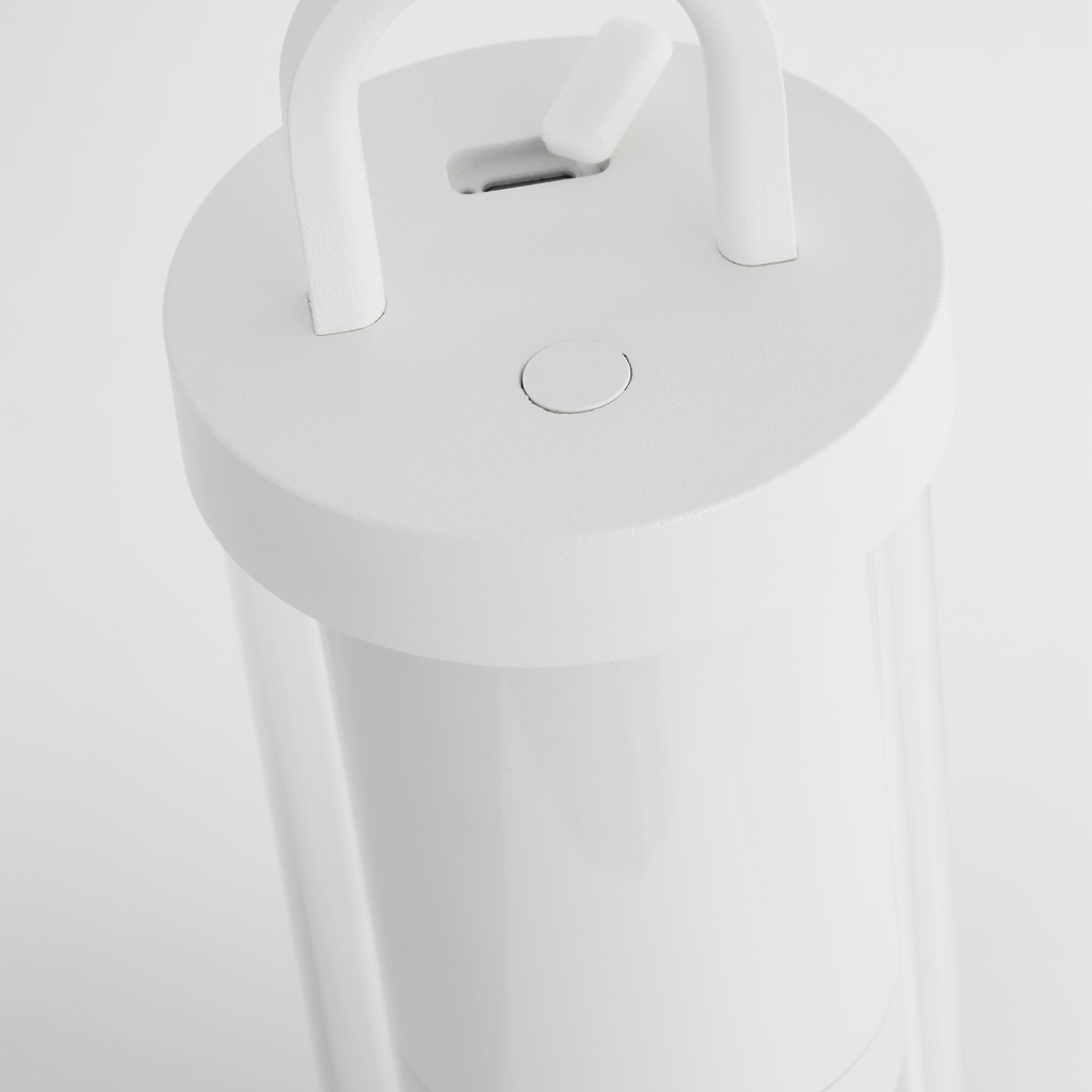 Kandella Accent Rechargeable Table Lamp matte White 2700K 90 CRI wall charger included