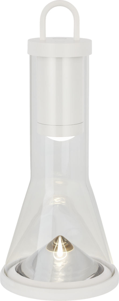Kandella Accent Rechargeable Table Lamp matte White 2700K 90 CRI wall charger included