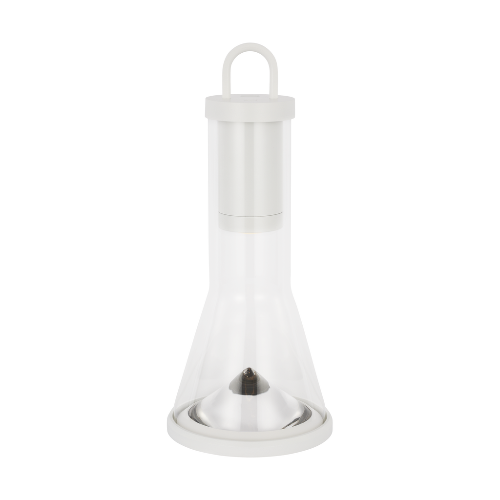 Kandella Accent Rechargeable Table Lamp matte White 2700K 90 CRI wall charger included