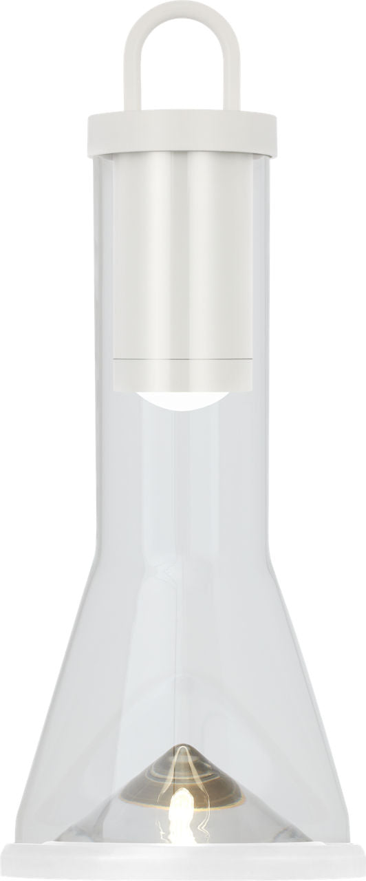 Kandella Accent Rechargeable Table Lamp matte White 2700K 90 CRI wall charger included