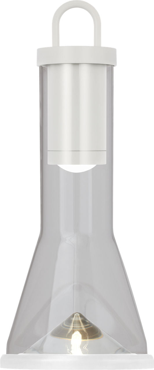 Kandella Accent Rechargeable Table Lamp matte White 2700K 90 CRI wall charger included