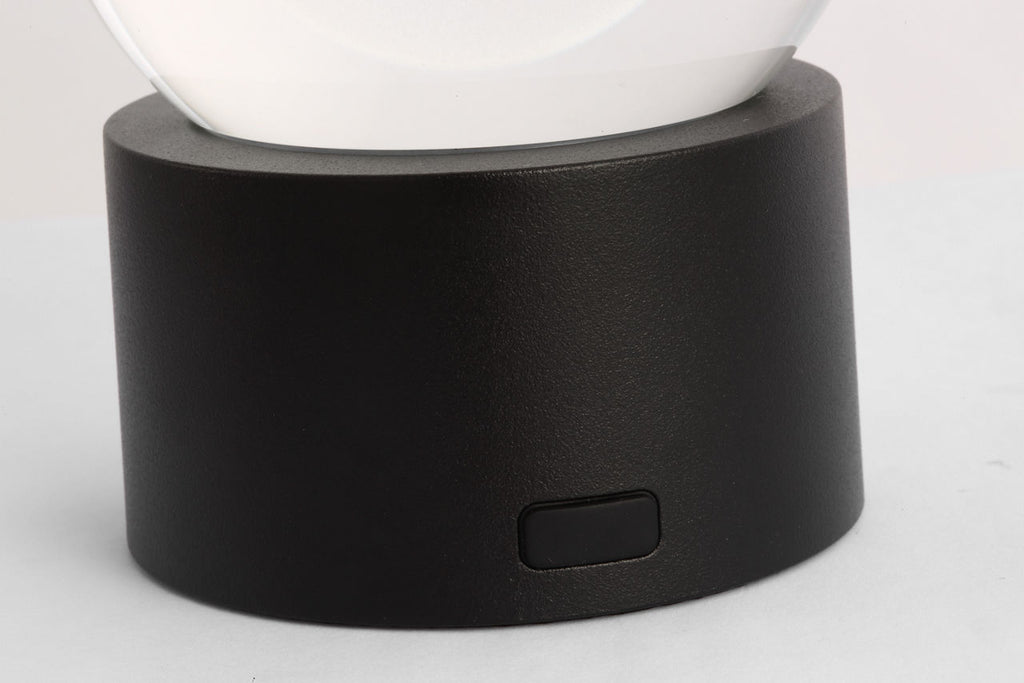 Mina Accent Rechargeable Table Lamp Black 2700K 90 CRI wall charger included