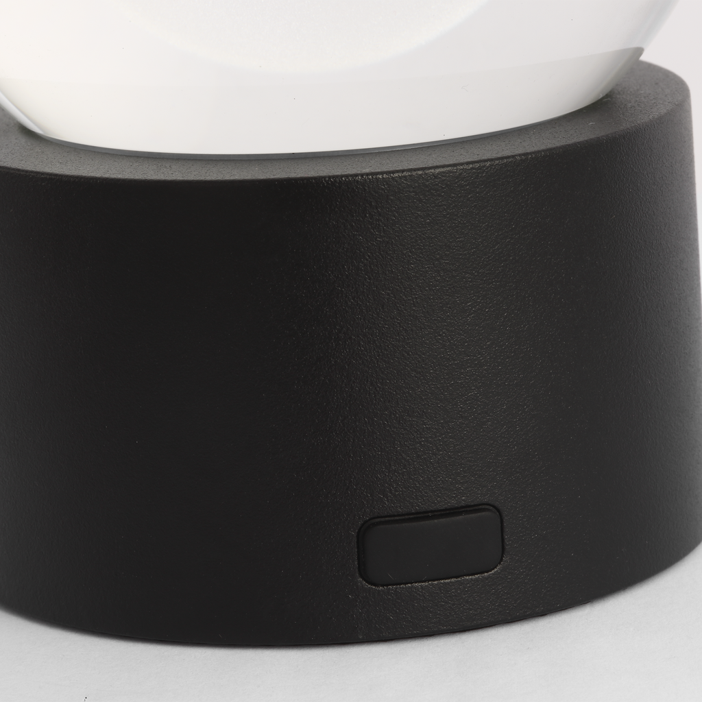 Mina Accent Rechargeable Table Lamp Black 2700K 90 CRI wall charger included