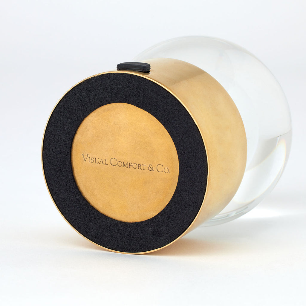 Mina Accent Rechargeable Table Lamp Natural Brass 2700K 90 CRI wall charger included