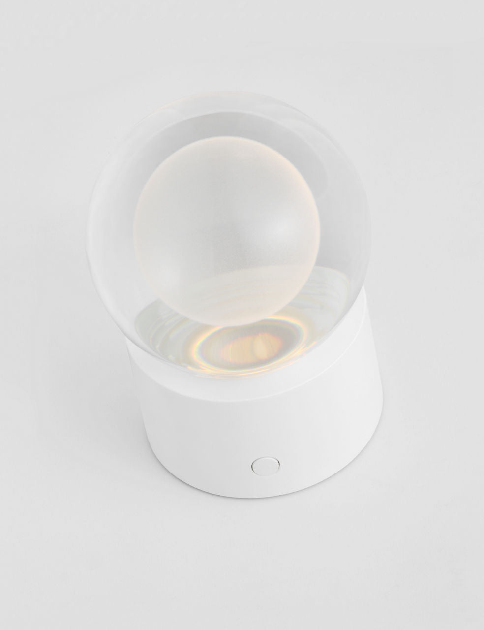 Mina Accent Rechargeable Table Lamp matte White 2700K 90 CRI wall charger included
