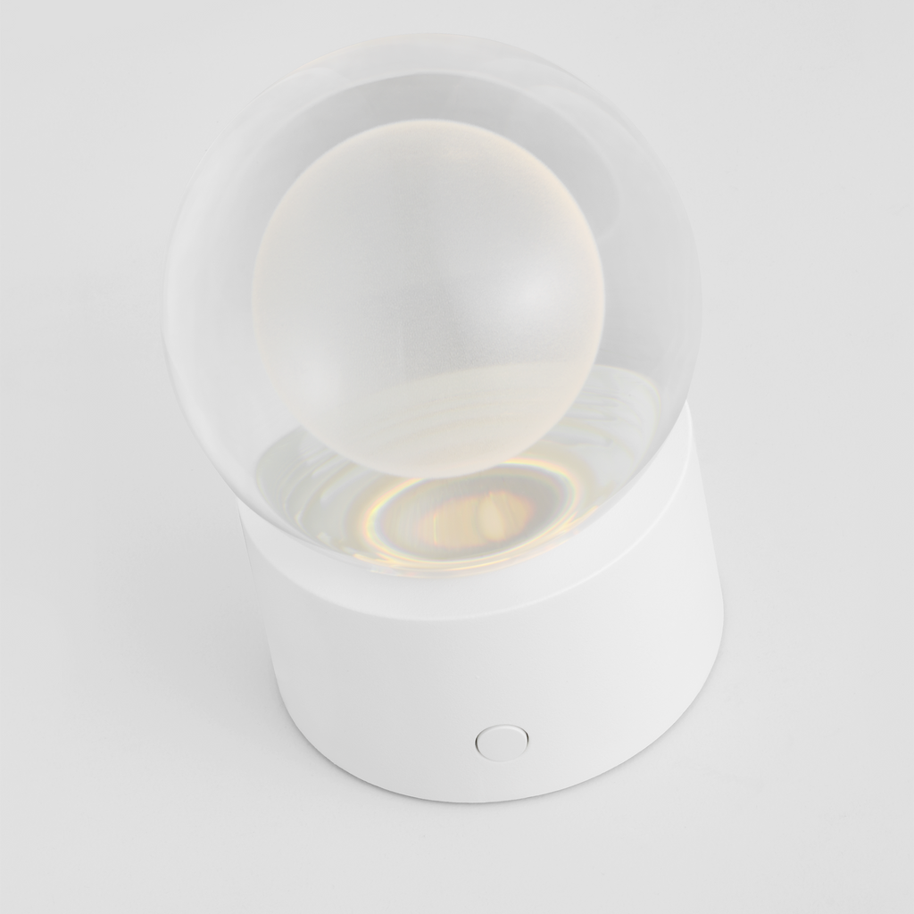 Mina Accent Rechargeable Table Lamp matte White 2700K 90 CRI wall charger included