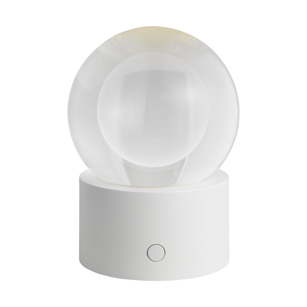 Mina Accent Rechargeable Table Lamp matte White 2700K 90 CRI wall charger included