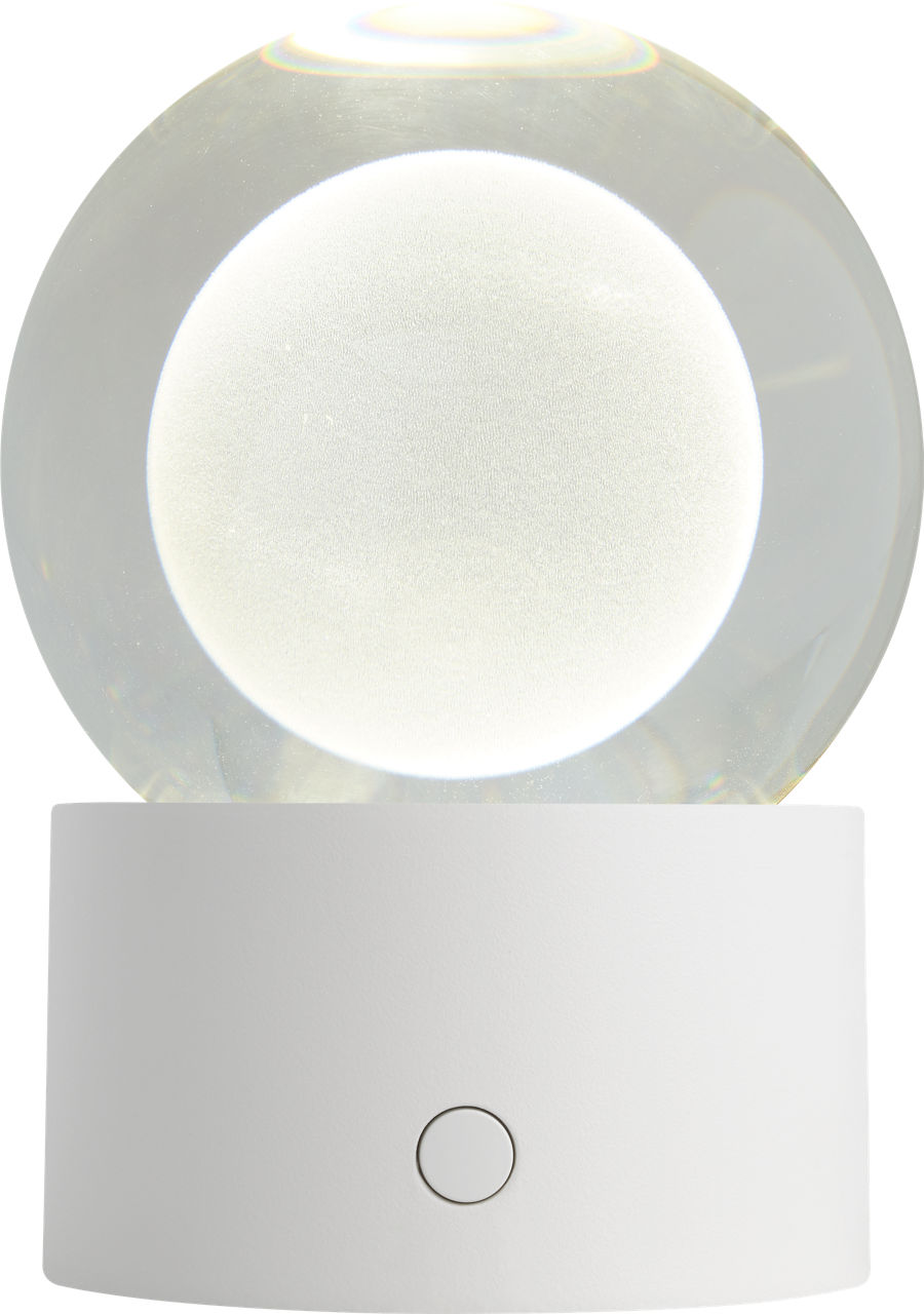 Mina Accent Rechargeable Table Lamp matte White 2700K 90 CRI wall charger included