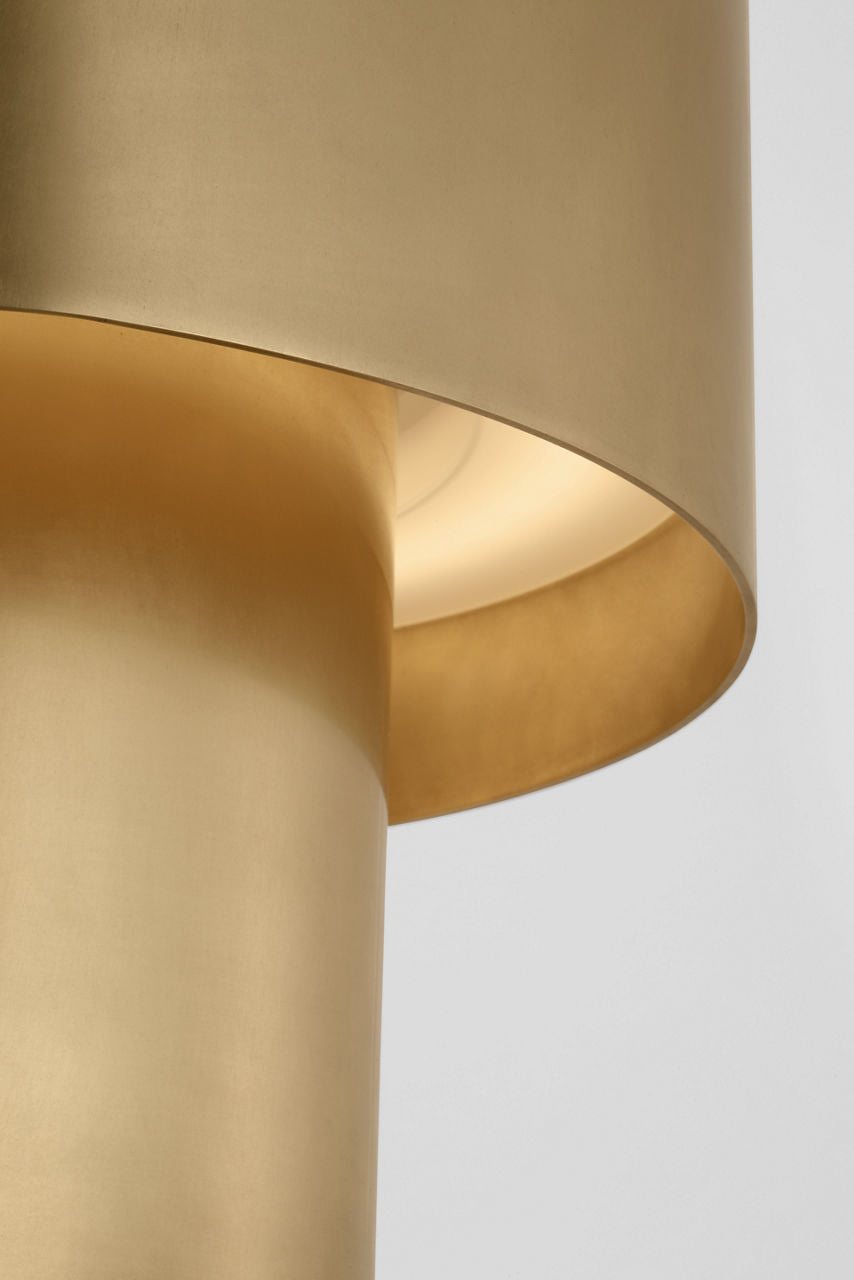 Kennett Small Table Lamp Natural Brass 2700K 90 CRI