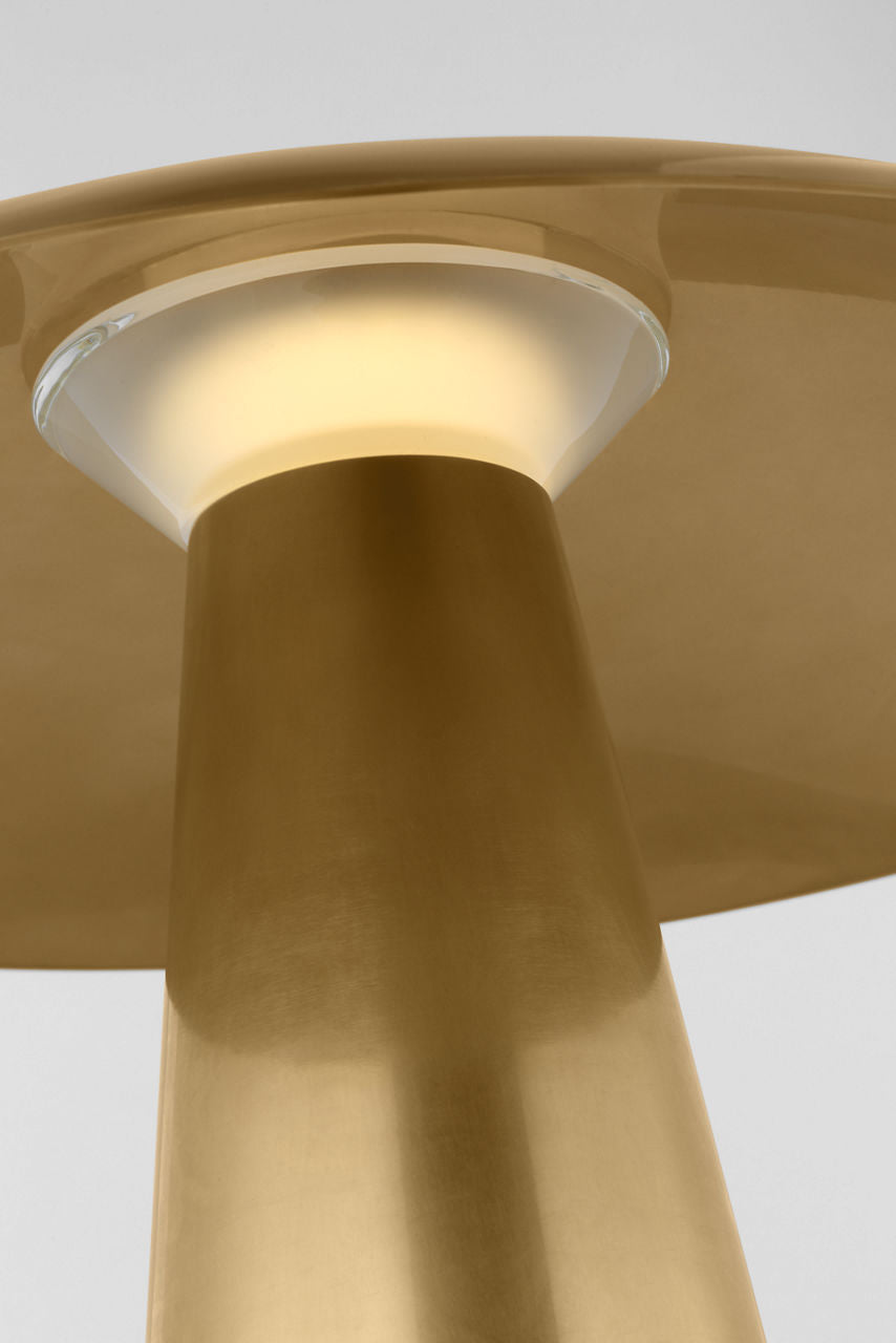 Aegis Medium Table Lamp Natural Brass 2700K 90 CRI