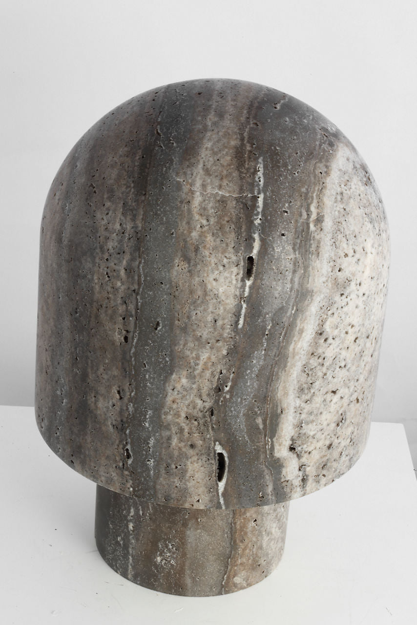 Kennett Small Travertine Table Lamp dark travertine 2700K 90 CRI