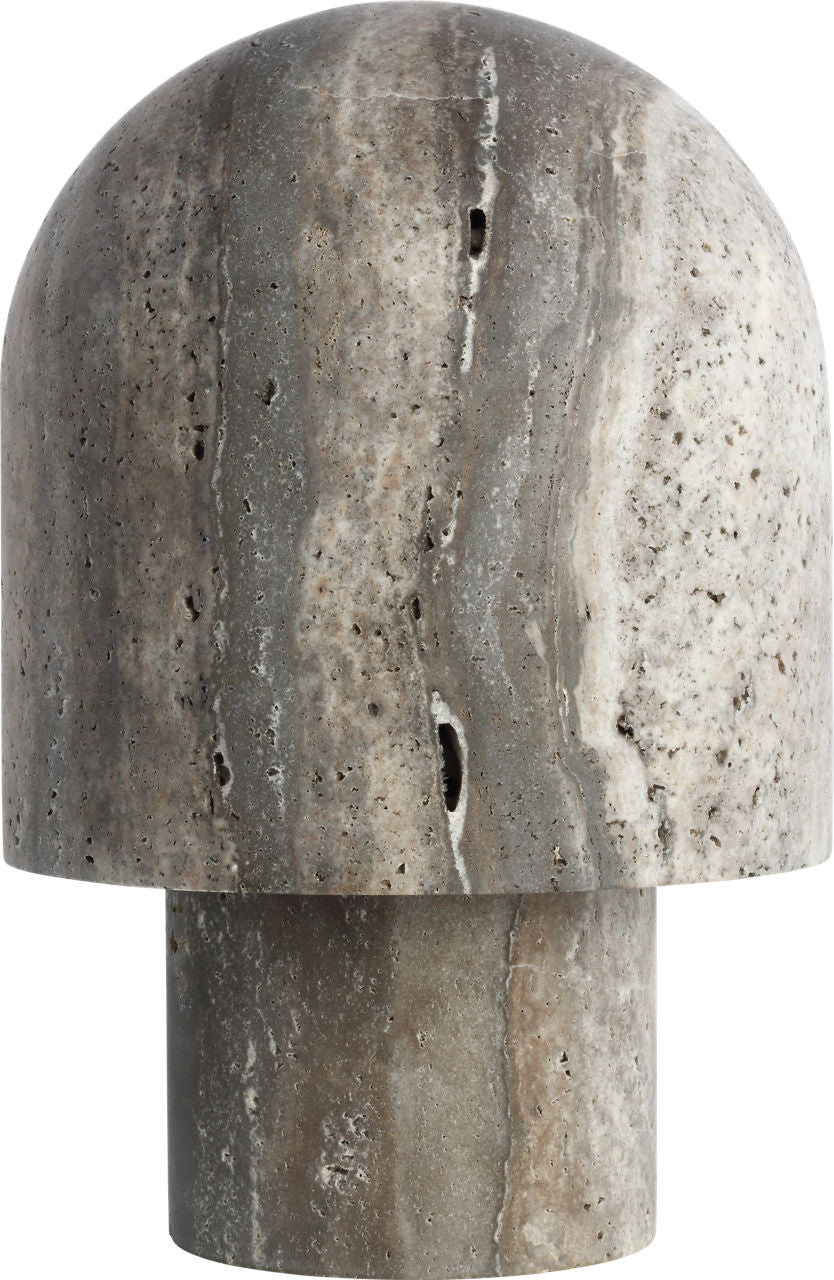 Kennett Small Travertine Table Lamp dark travertine 2700K 90 CRI