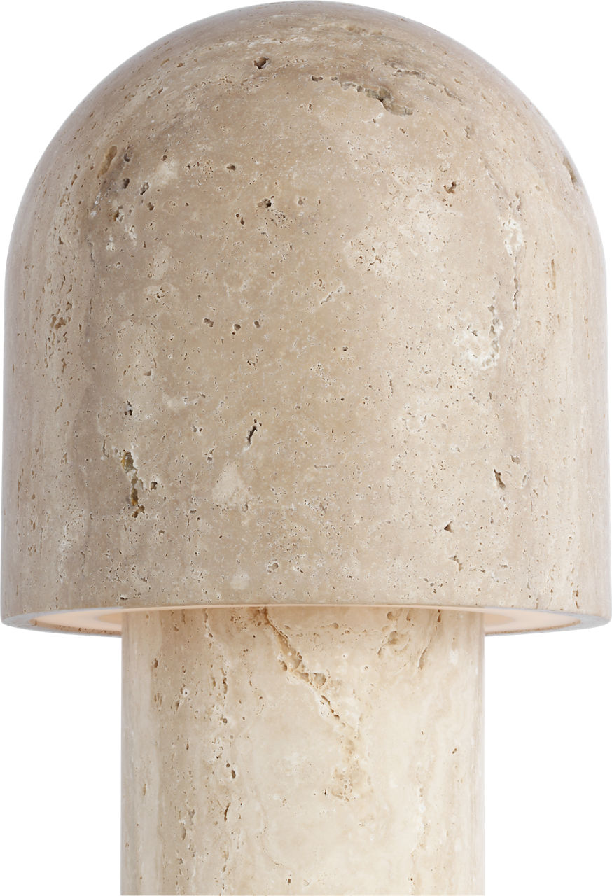 Kennett Small Travertine Table Lamp natural travertine 2700K 90 CRI