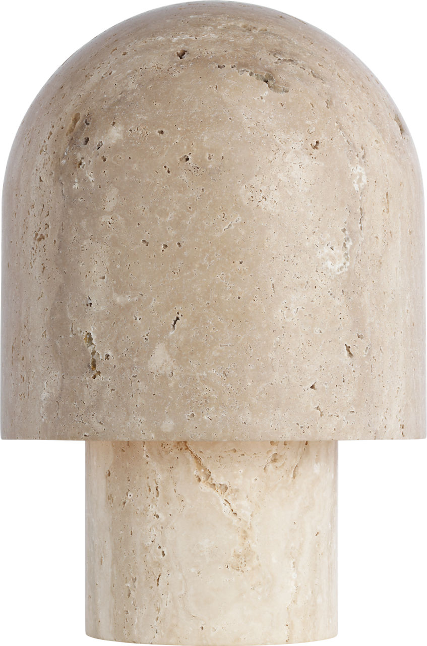 Kennett Small Travertine Table Lamp natural travertine 2700K 90 CRI