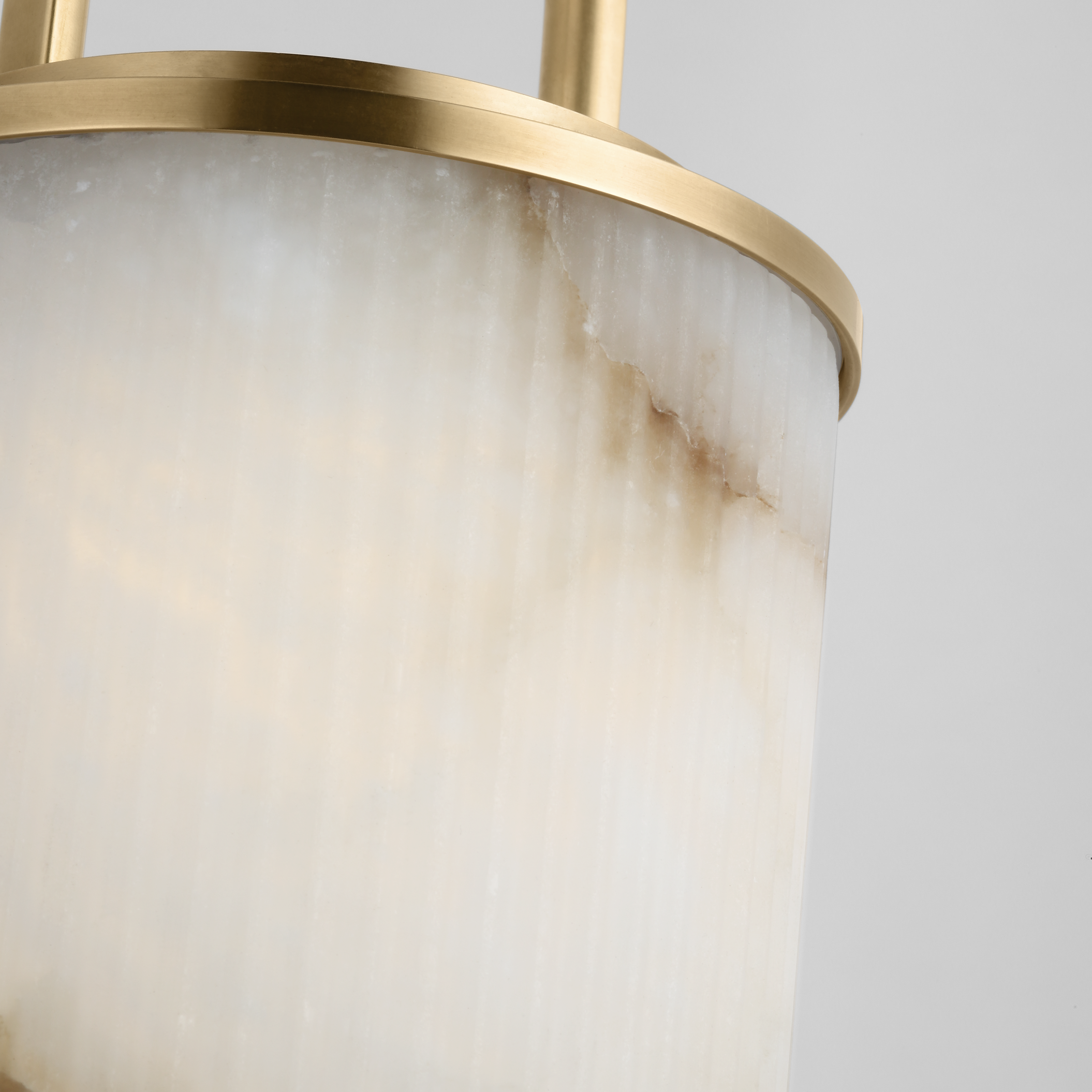 Tawa Alabaster Accent Rechargeable Table Lamp Alabaster Hand Rubbed Antique Brass 2700K 90 CRI