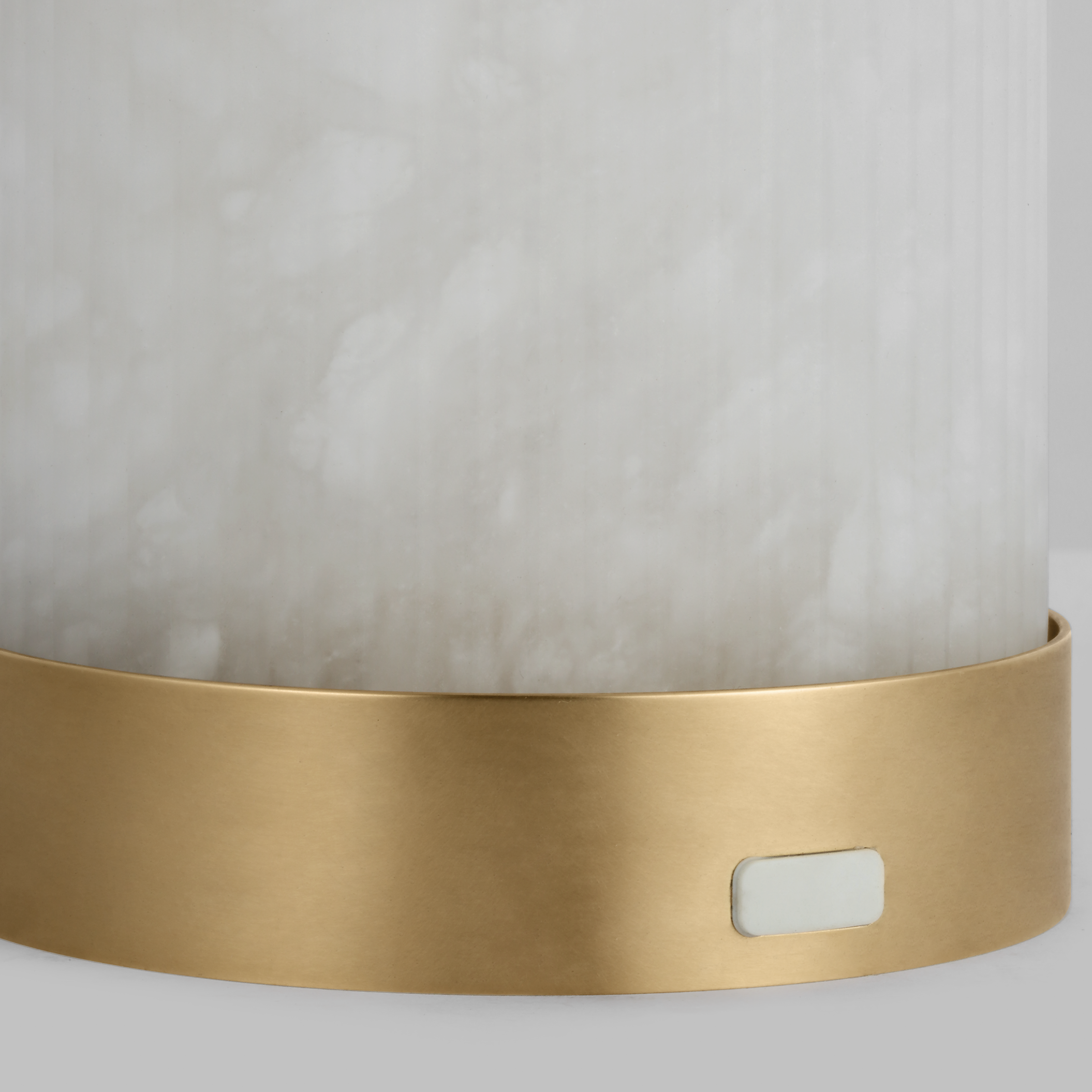 Tawa Alabaster Accent Rechargeable Table Lamp Alabaster Hand Rubbed Antique Brass 2700K 90 CRI