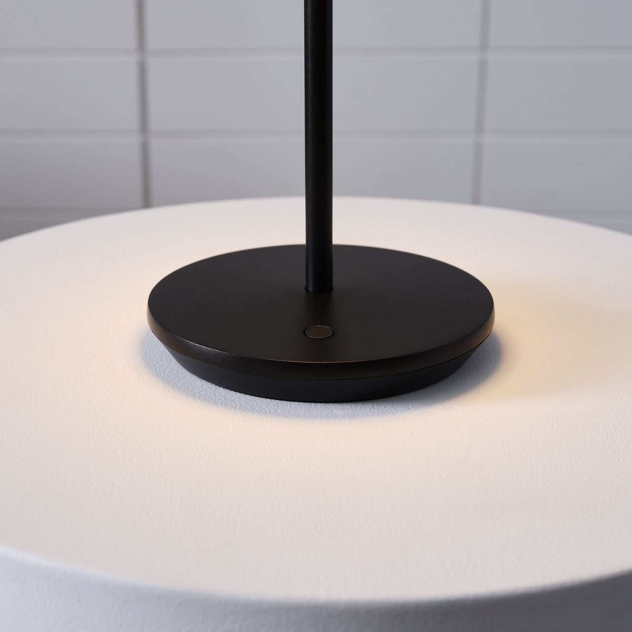 Nevis Short Accent Rechargeable Table Lamp Black 2700K 90 CRI