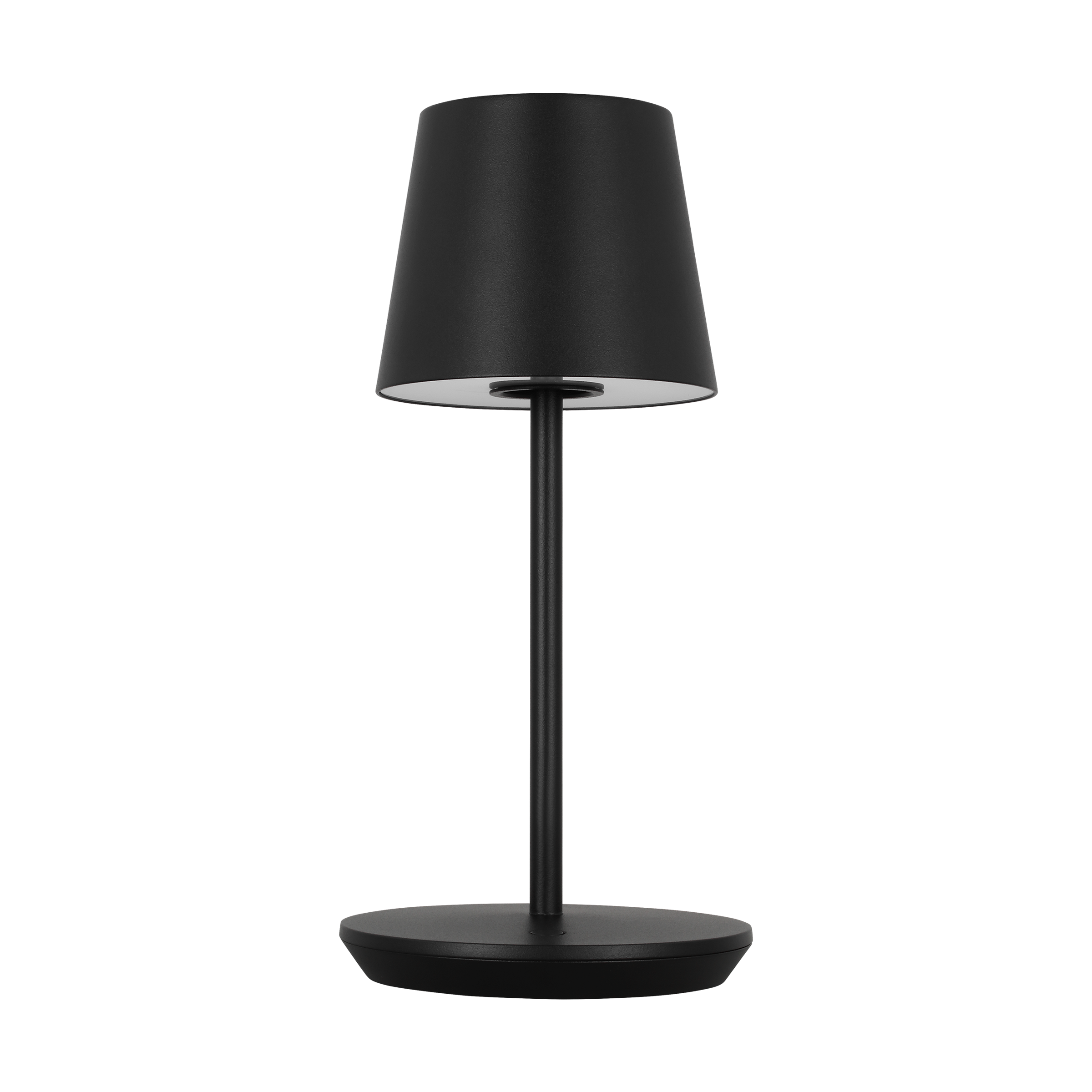Nevis Short Accent Rechargeable Table Lamp Black 2700K 90 CRI