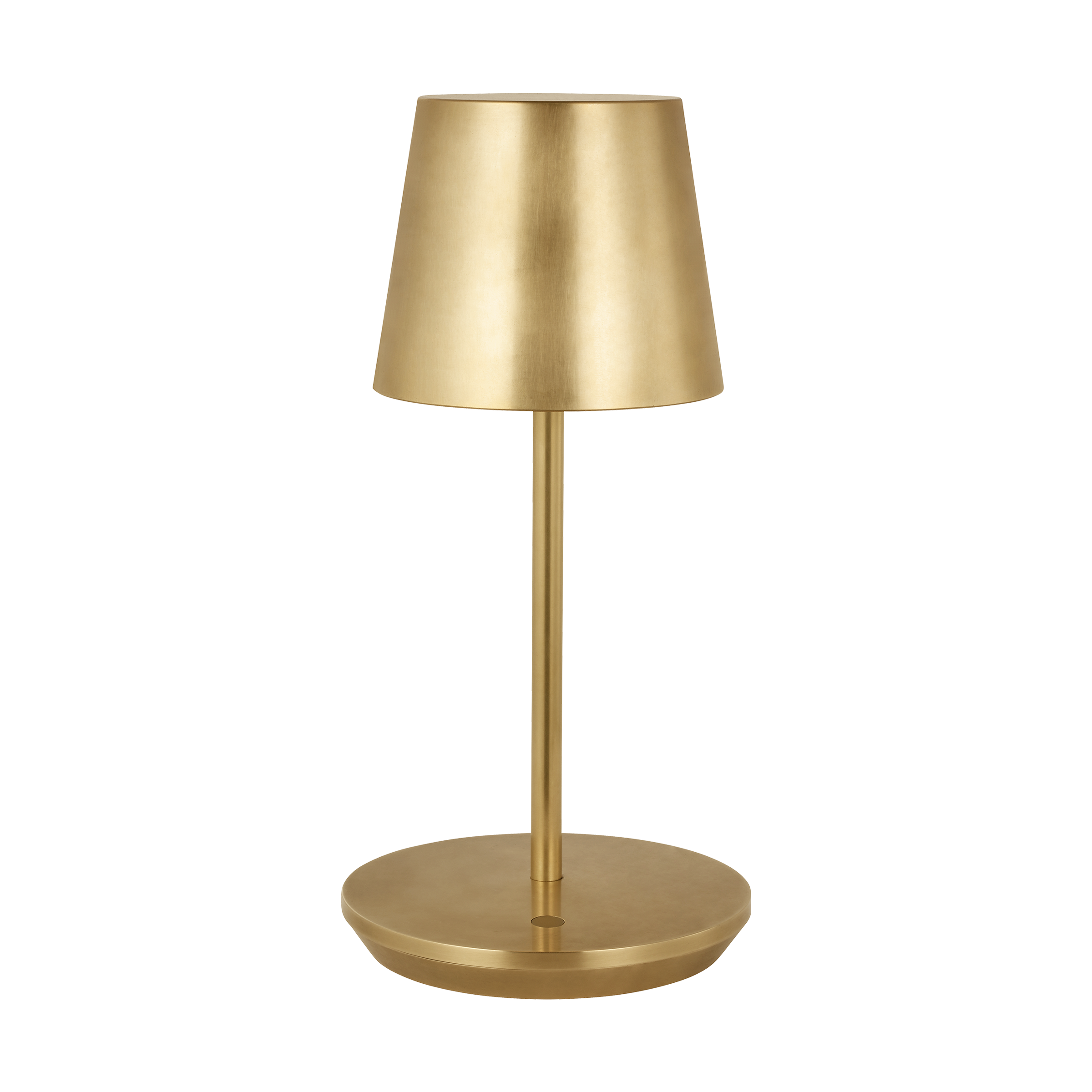 Nevis Short Accent Rechargeable Table Lamp hand-rubbed antique brass 2700K 90 CRI