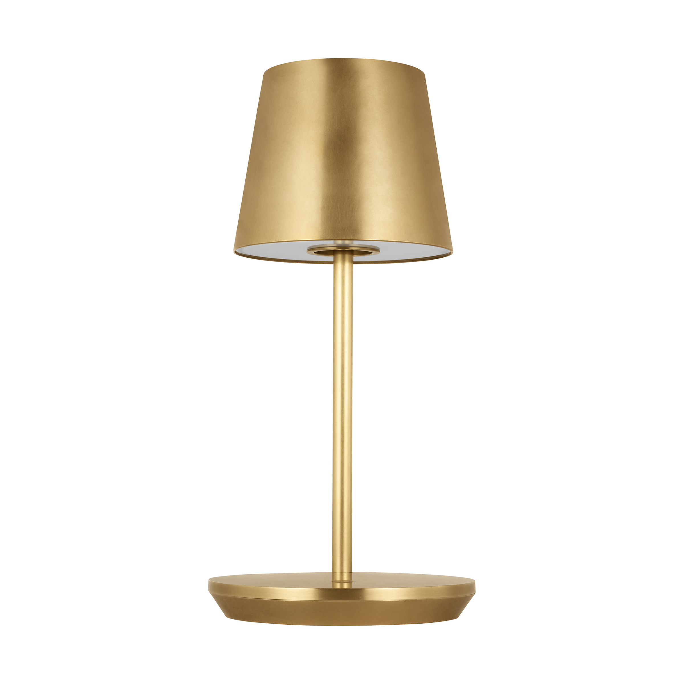 Nevis Short Accent Rechargeable Table Lamp hand-rubbed antique brass 2700K 90 CRI
