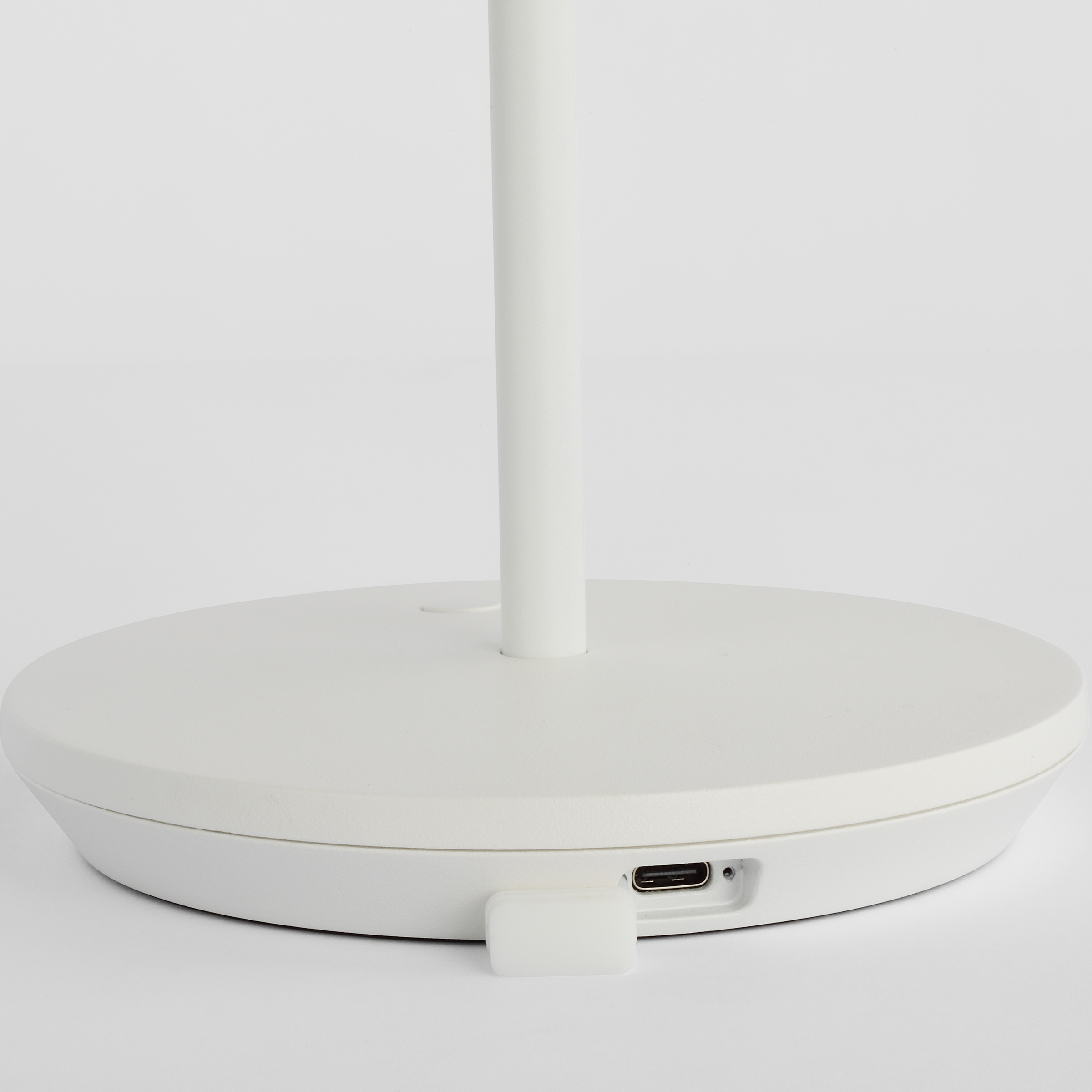 Nevis Short Accent Rechargeable Table Lamp Matte White 2700K 90 CRI