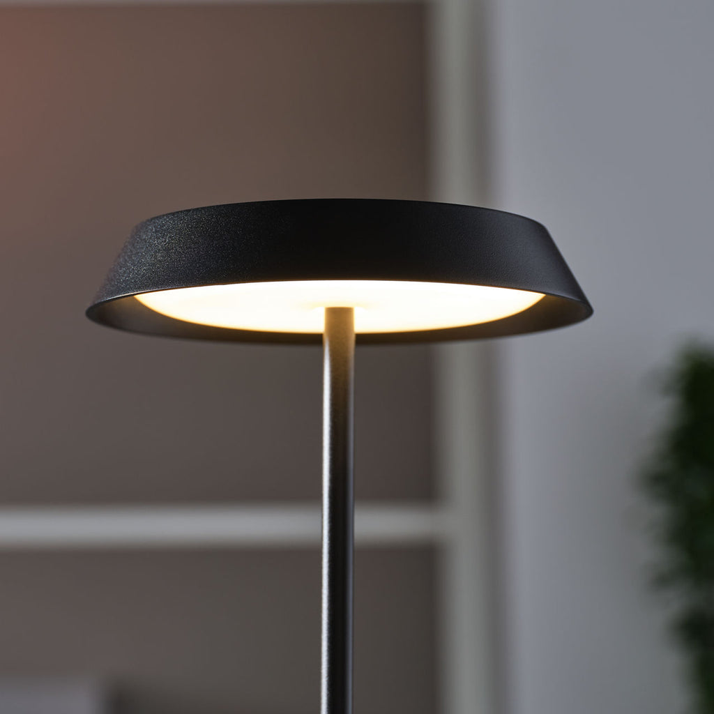 Tepa Short Accent Rechargeable Table Lamp Black 2700K 90 CRI