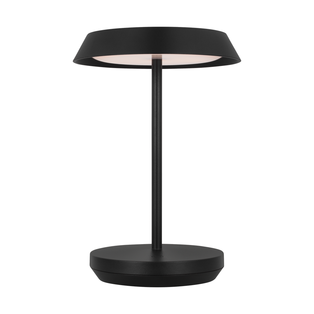 Tepa Short Accent Rechargeable Table Lamp Black 2700K 90 CRI