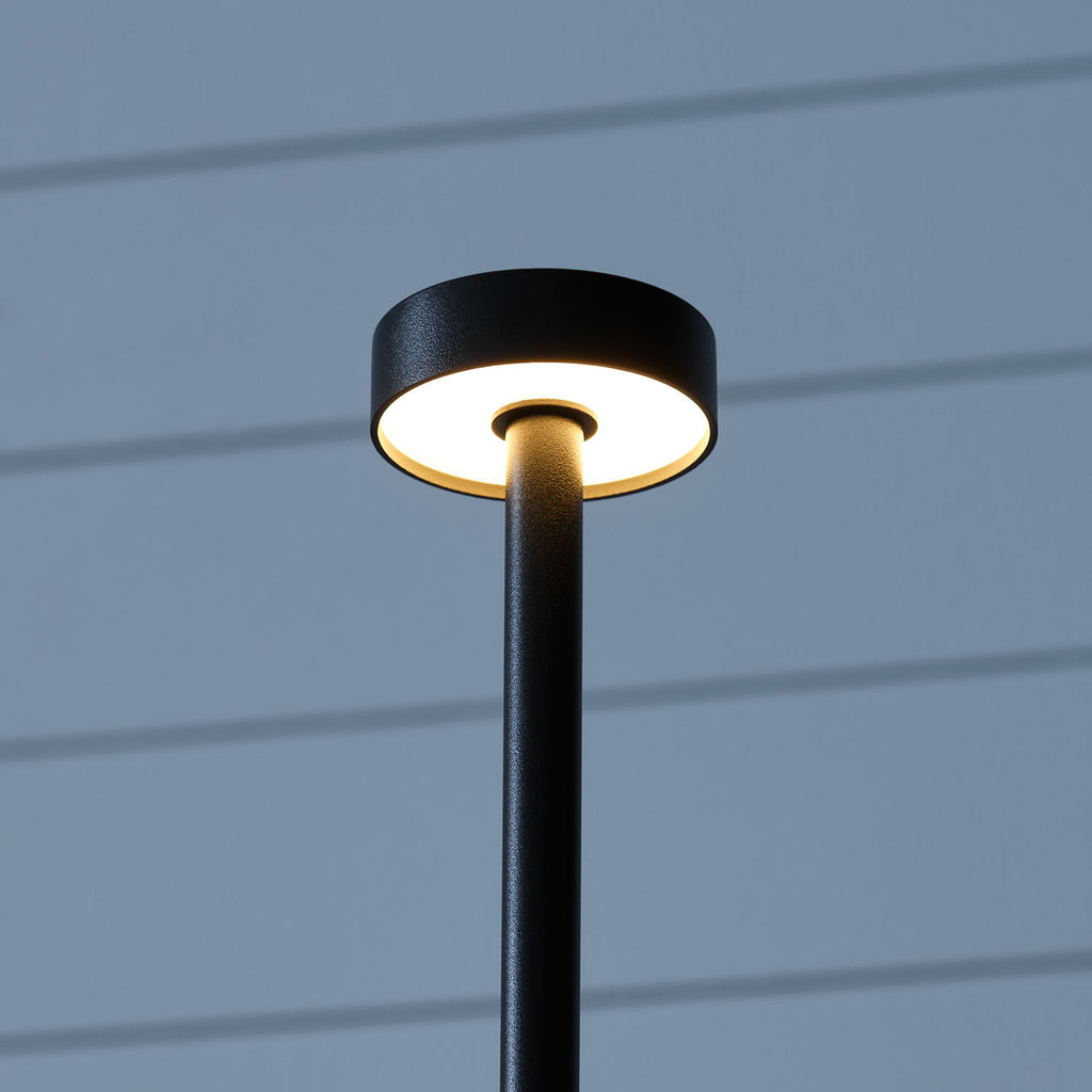Moneta Short Accent Rechargeable Table Lamp Black 2700K 90 CRI