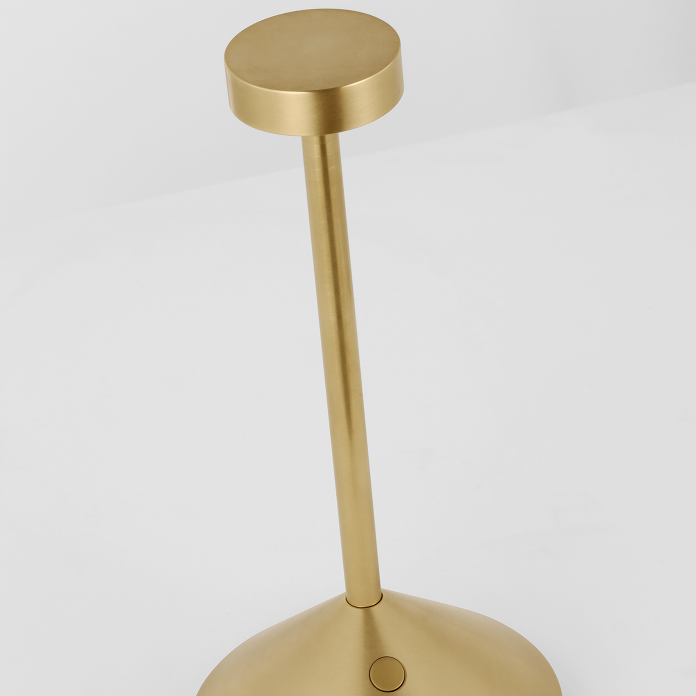 Moneta Short Accent Rechargeable Table Lamp Hand Rubbed Antique Brass 2700K 90 CRI