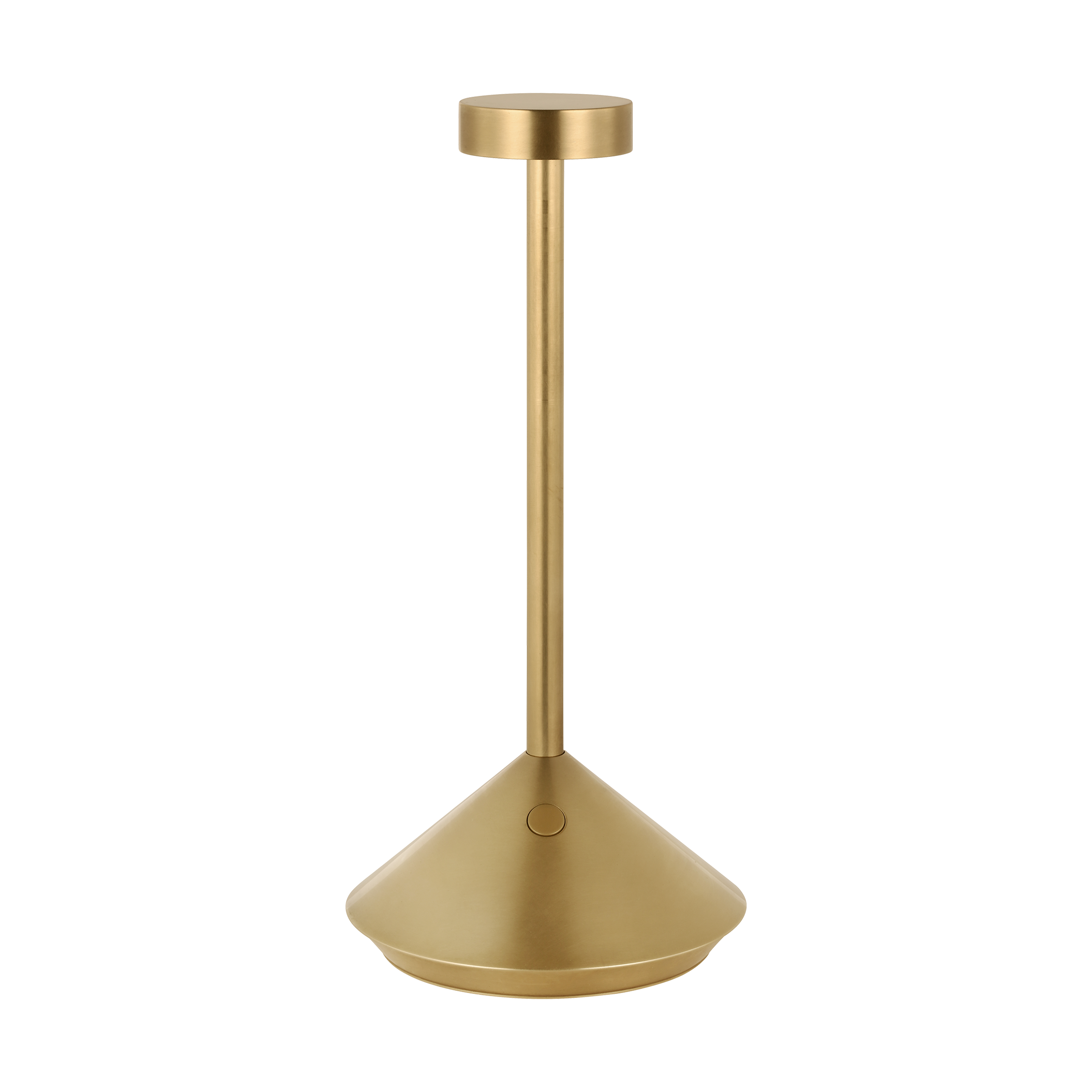 Moneta Short Accent Rechargeable Table Lamp Hand Rubbed Antique Brass 2700K 90 CRI