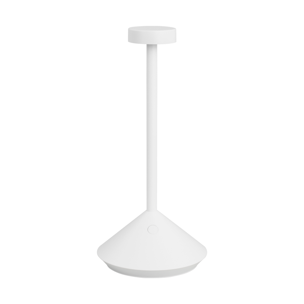 Moneta Short Accent Rechargeable Table Lamp Matte White 2700K 90 CRI