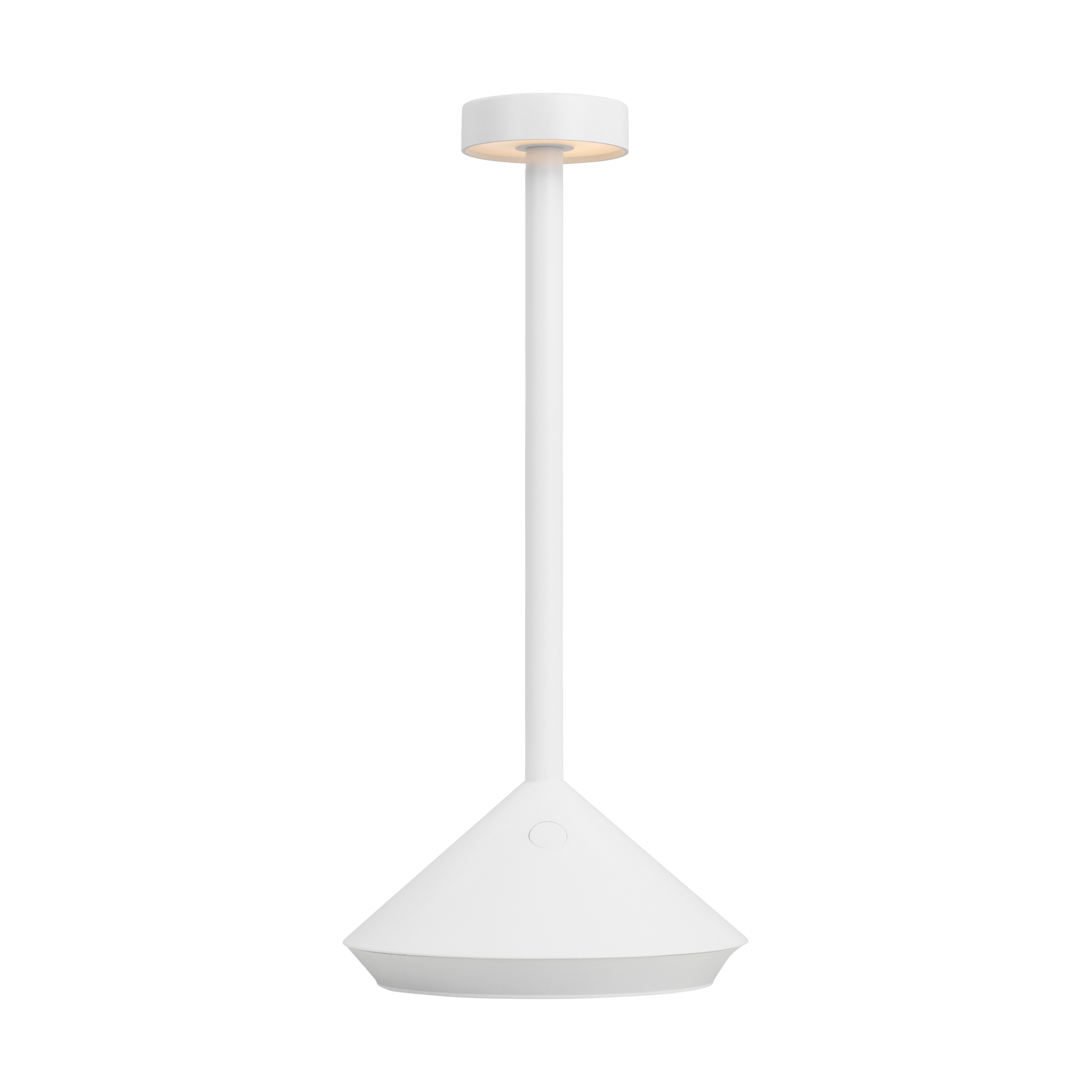 Moneta Short Accent Rechargeable Table Lamp Matte White 2700K 90 CRI