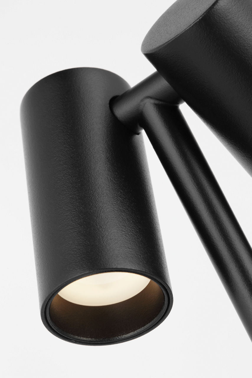 Doppia Short Accent Rechargeable Table Lamp Black 2700K 90 CRI