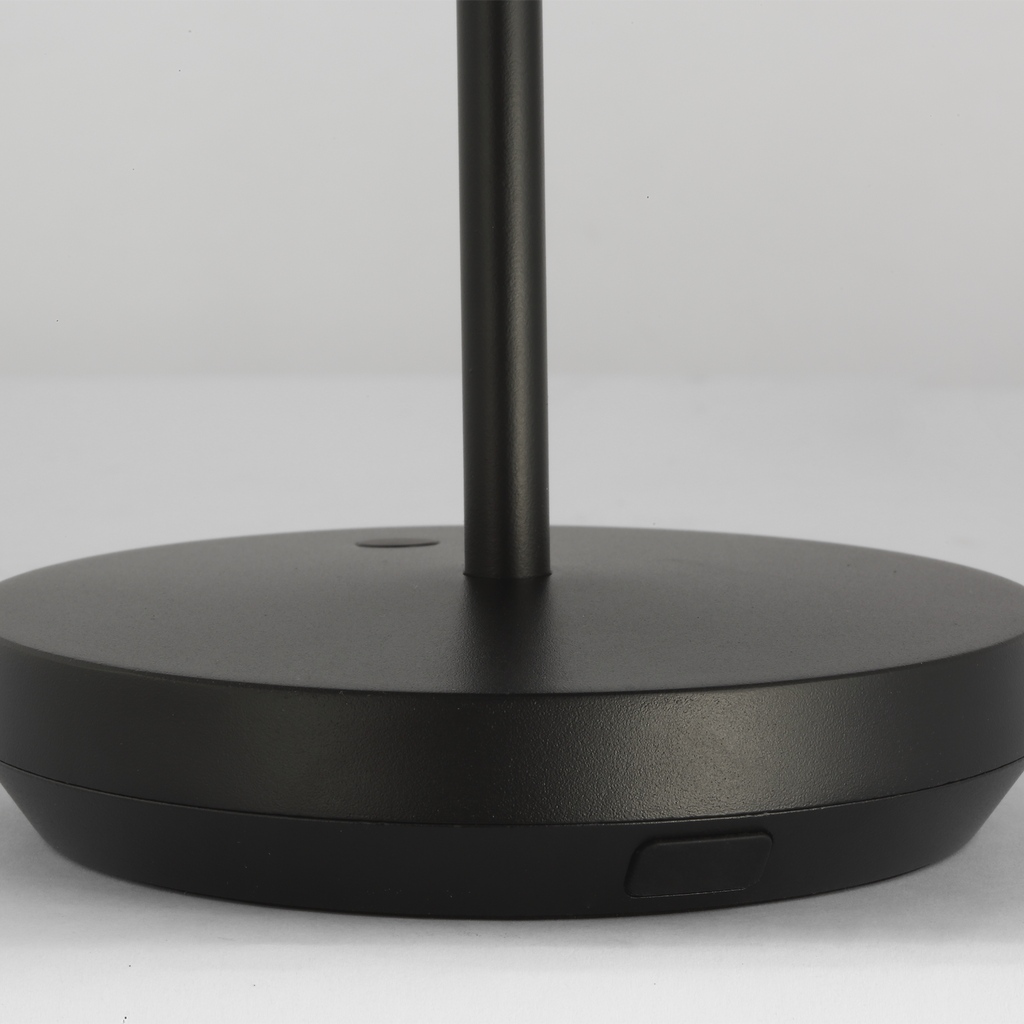 Doppia Short Accent Rechargeable Table Lamp Black 2700K 90 CRI