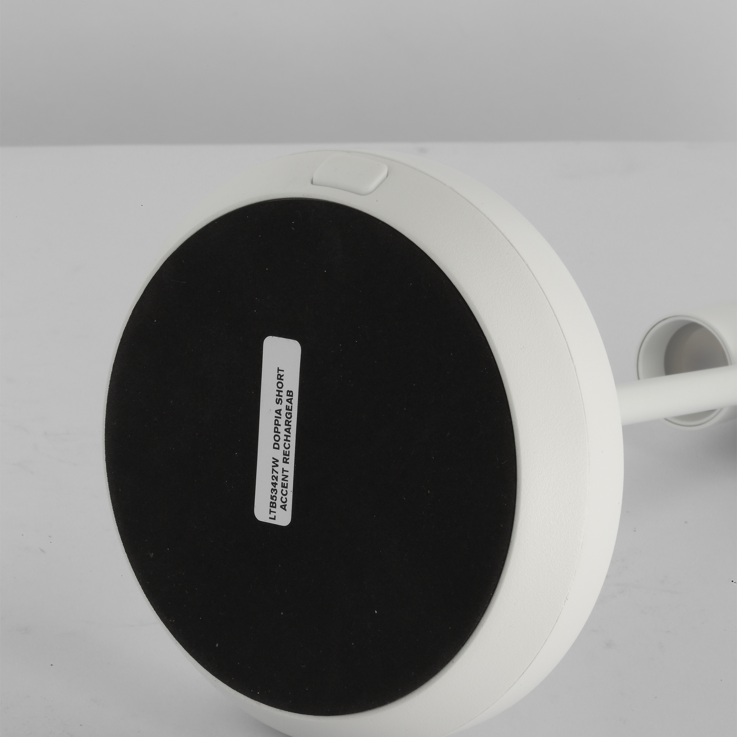 Doppia Short Accent Rechargeable Table Lamp Matte White 2700K 90 CRI