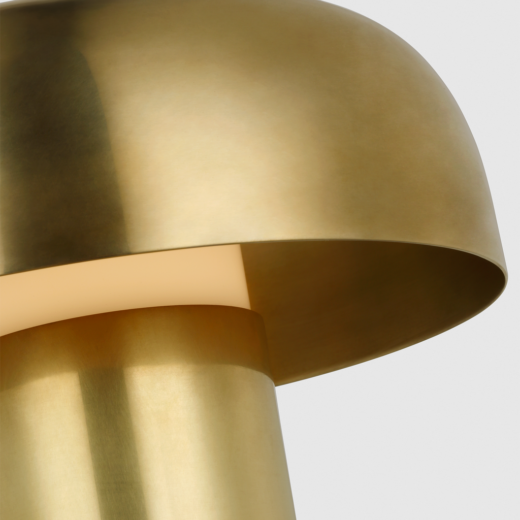 Louver 9 Rechargeable Table Lamp | Hand Rubbed Antique Brass 2700K 90 CRI