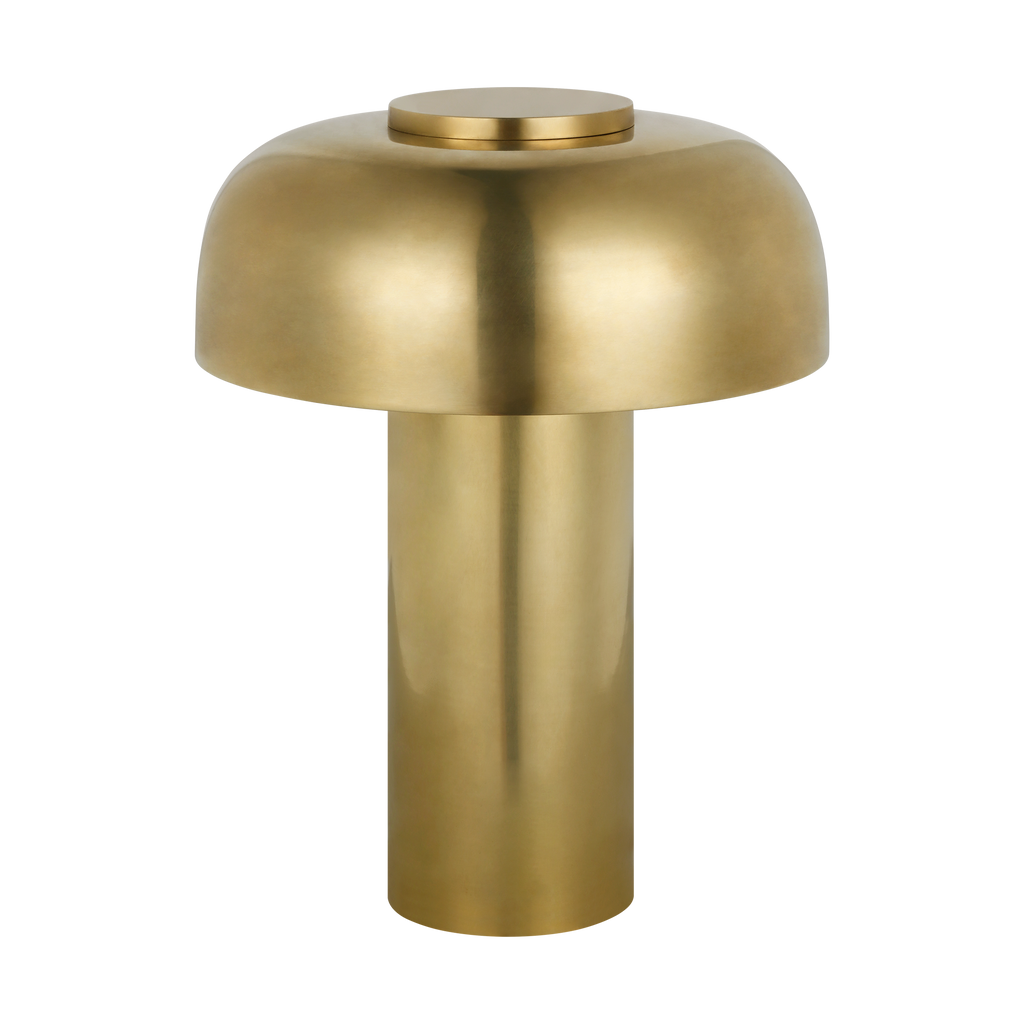 Louver 9 Rechargeable Table Lamp | Hand Rubbed Antique Brass 2700K 90 CRI