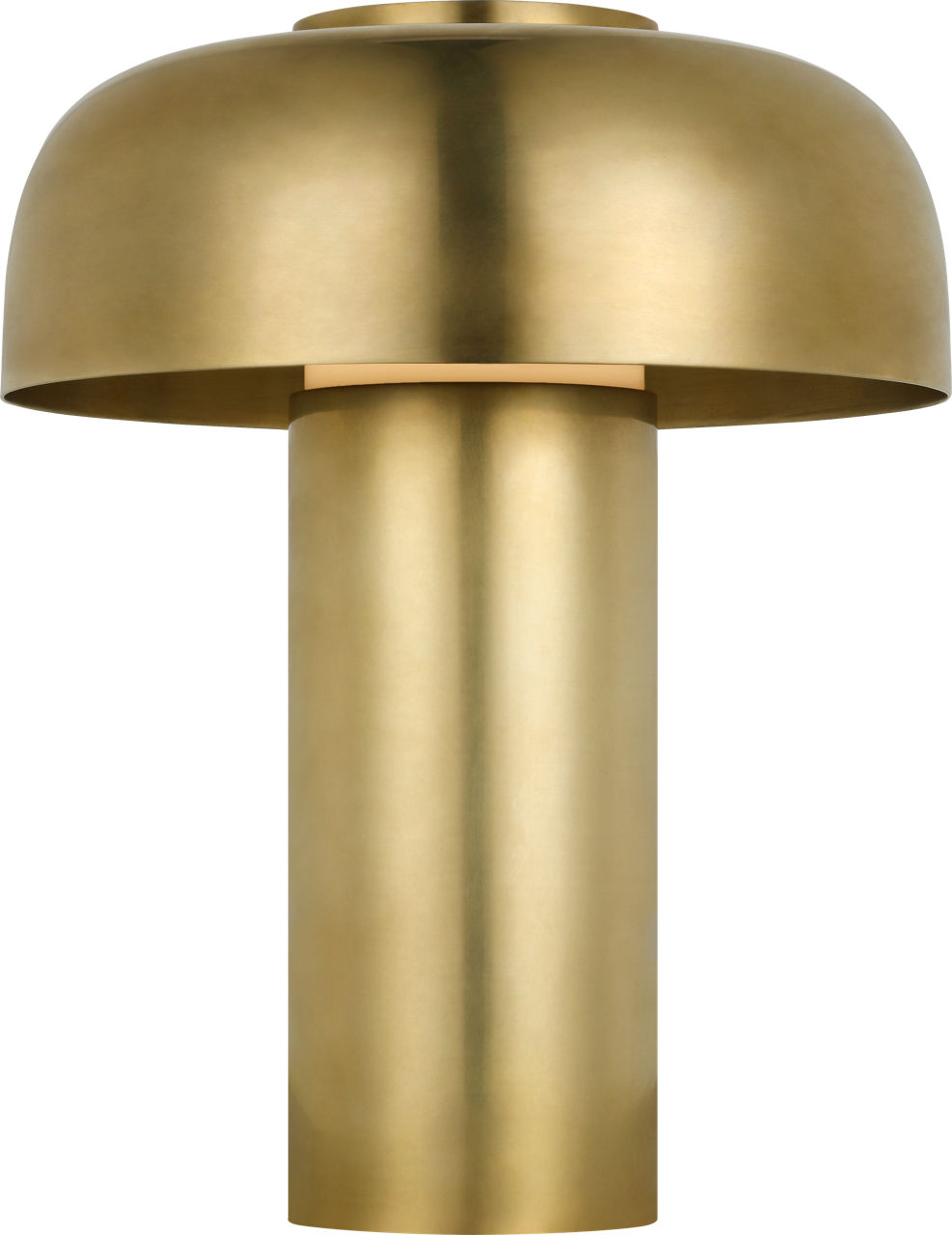 Louver 9 Rechargeable Table Lamp | Hand Rubbed Antique Brass 2700K 90 CRI